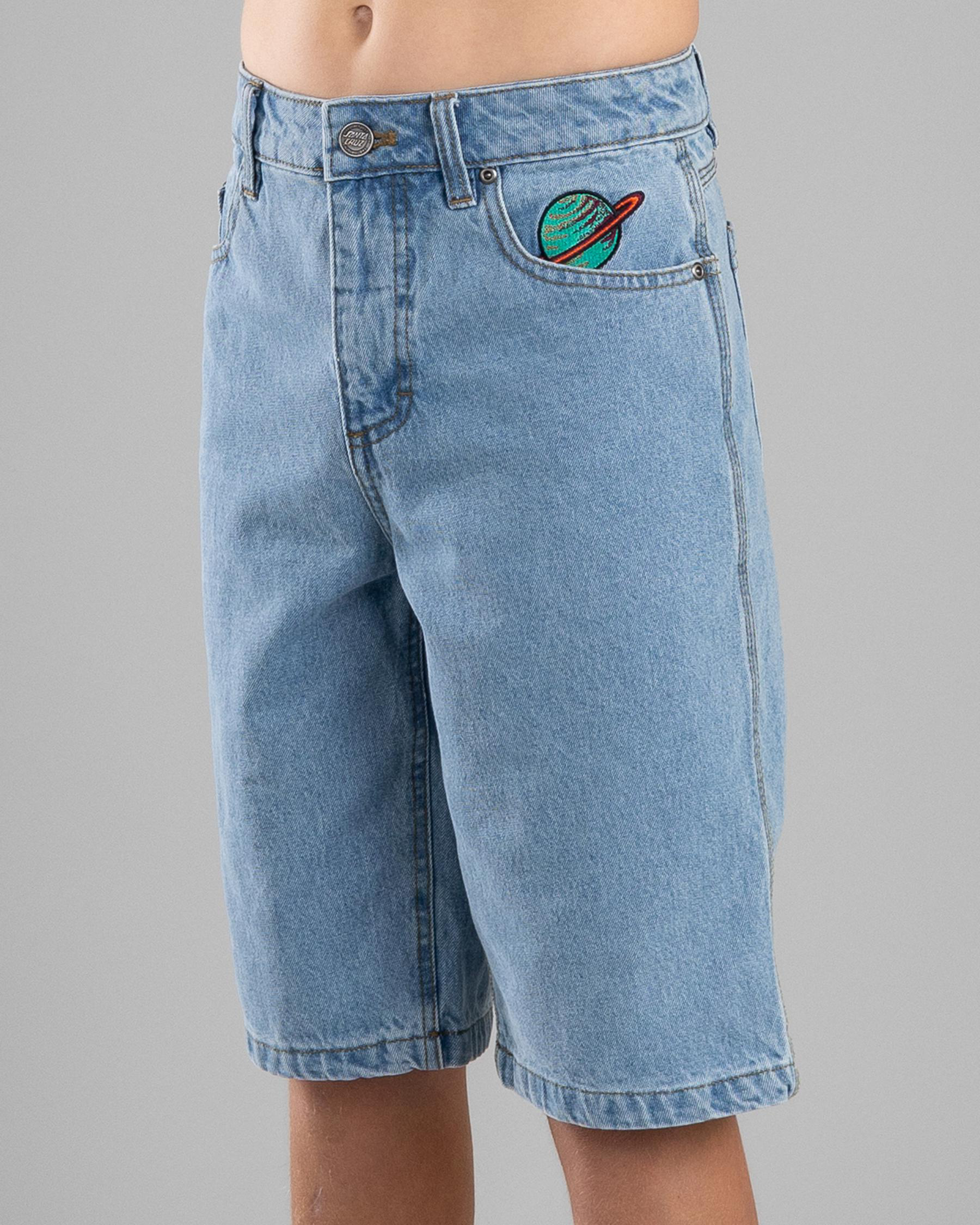Space Rocket Denim Shorts