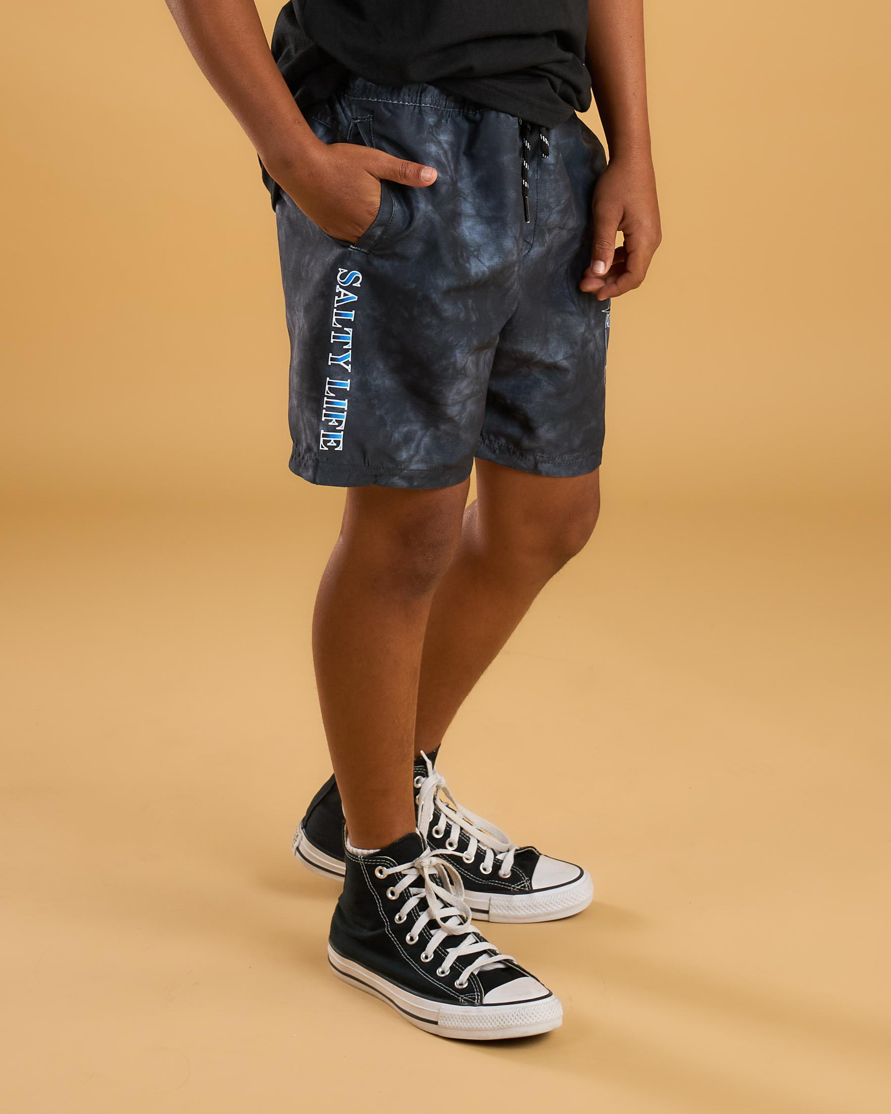 Big Tackle Elastic Waist Shorts