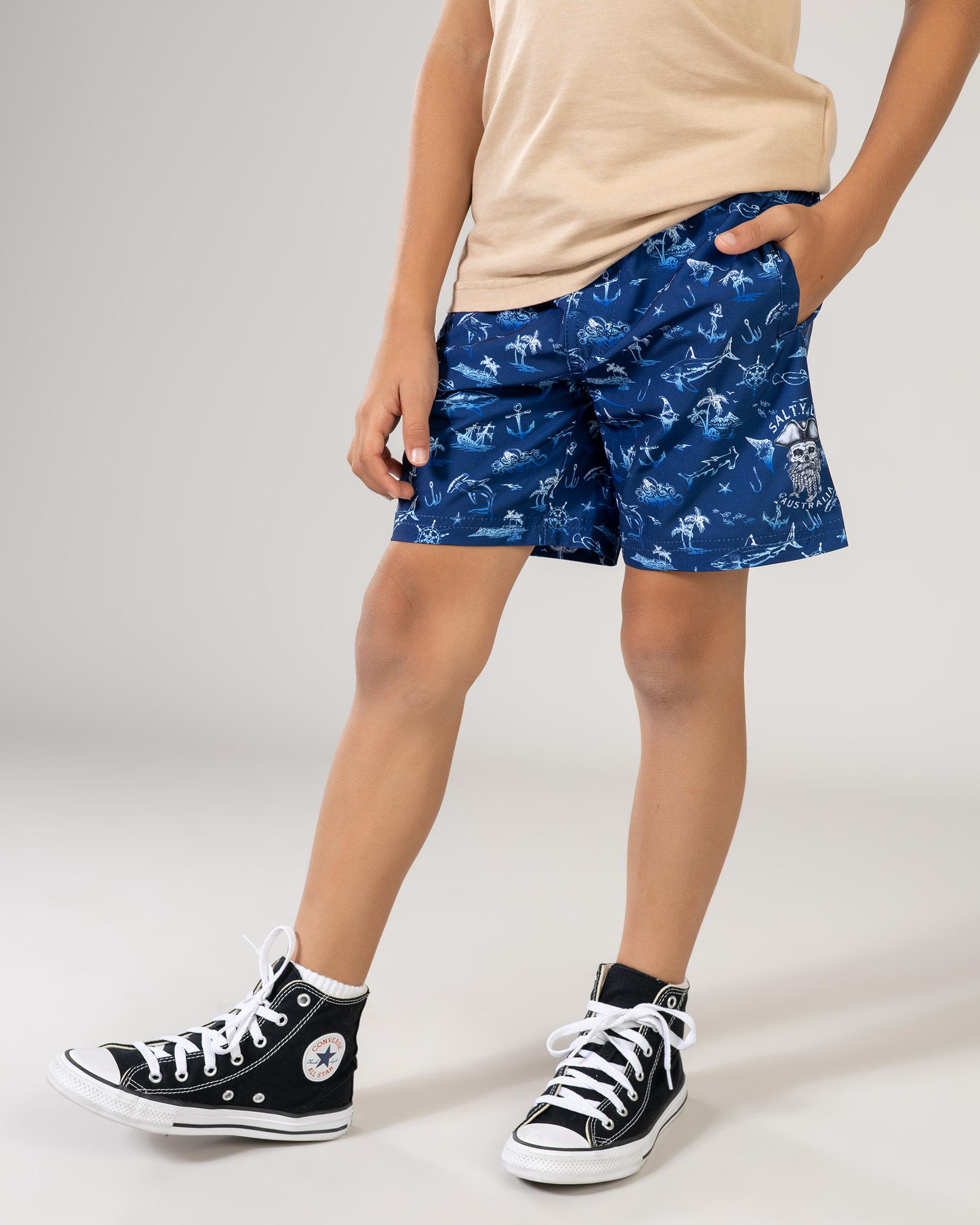 Toddlers Privateer Elastic Waist Shorts