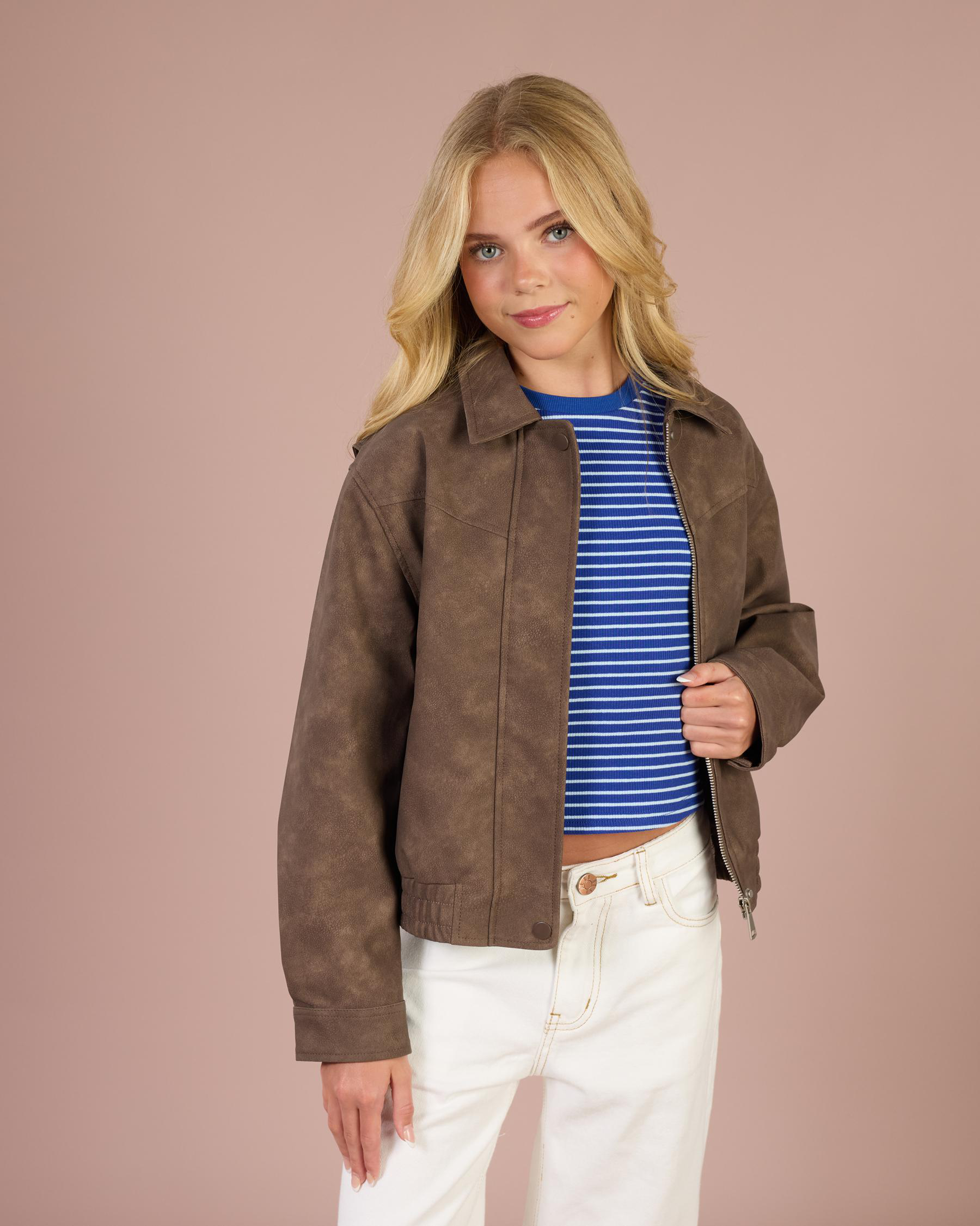 Brando Faux Leather Jacket