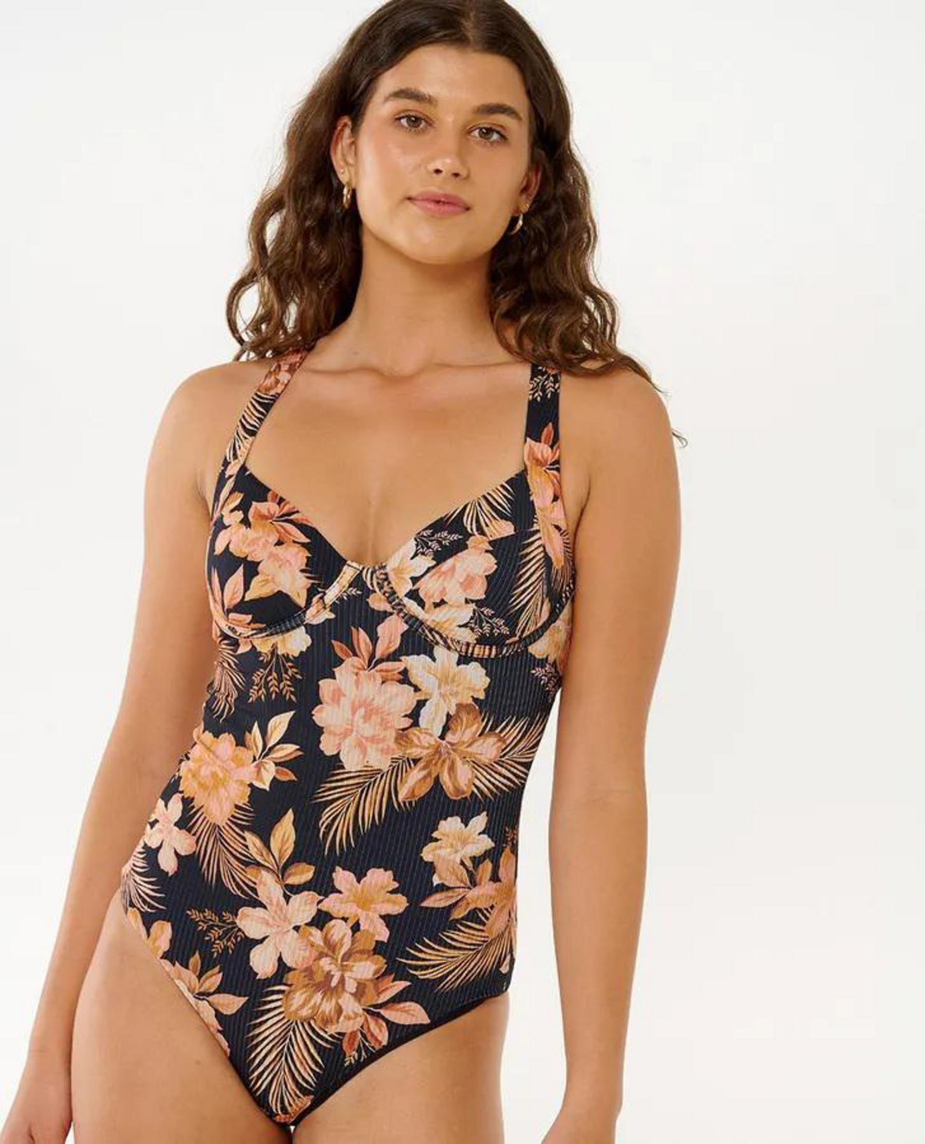 Rip Curl Women's Desert Dreams D/dd One Piece Swimsuit in Black Size Medium