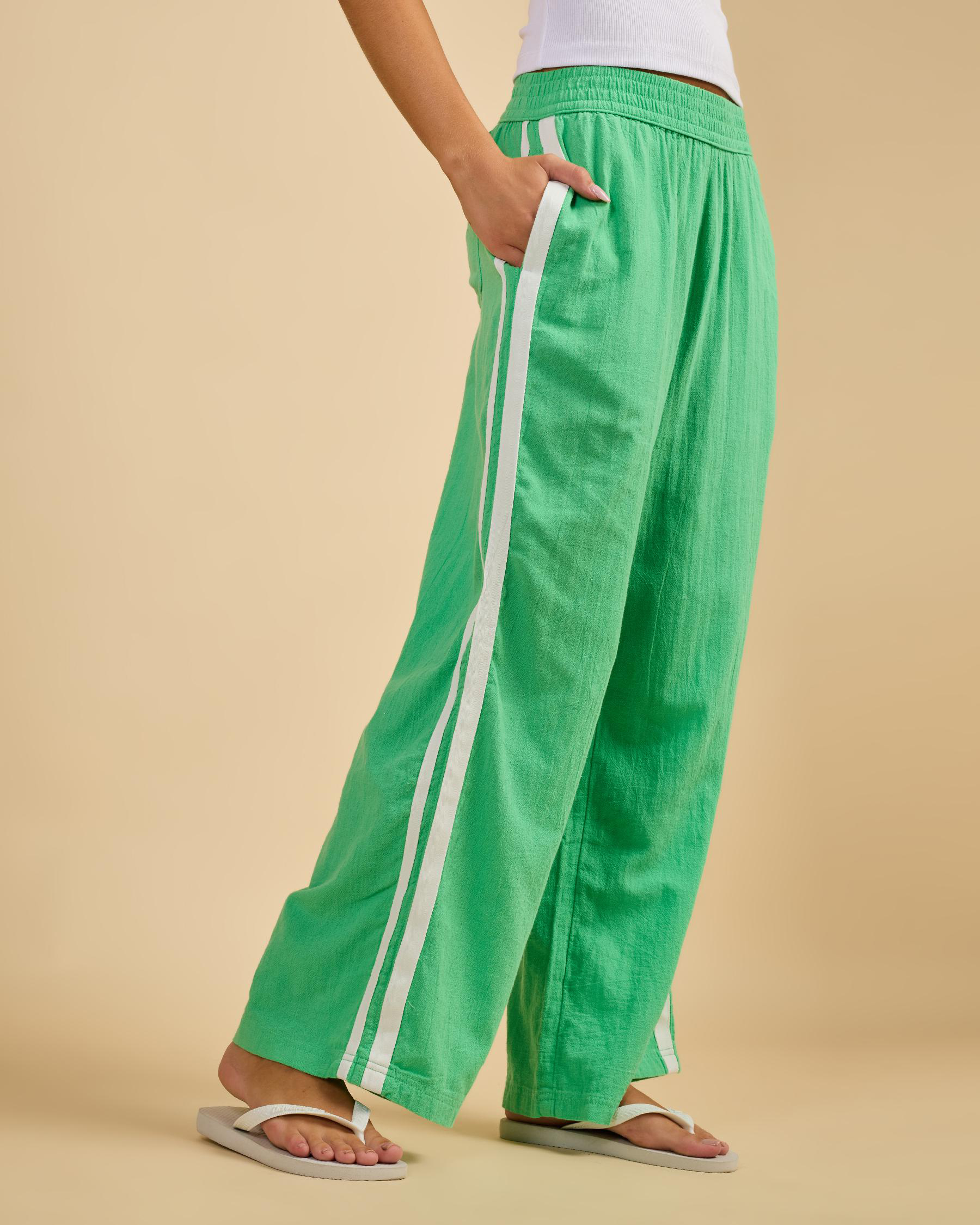 Rip Curl Women's Luxe Surf Pants in Green Size Large