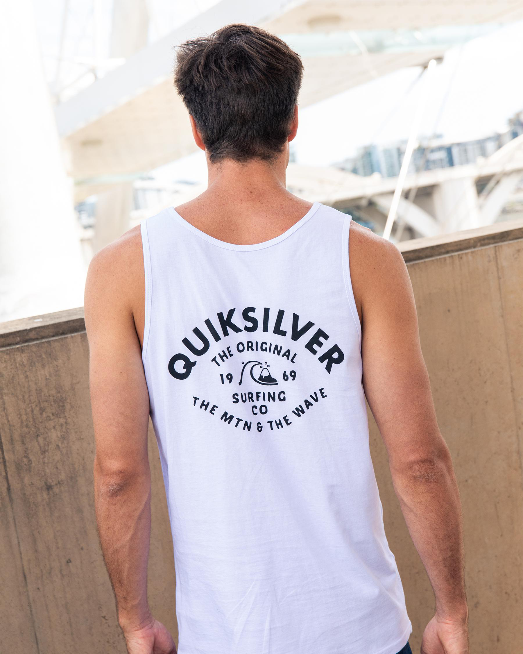 Shop Quiksilver Script Talk Tank In White - Fast Shipping & Easy ...