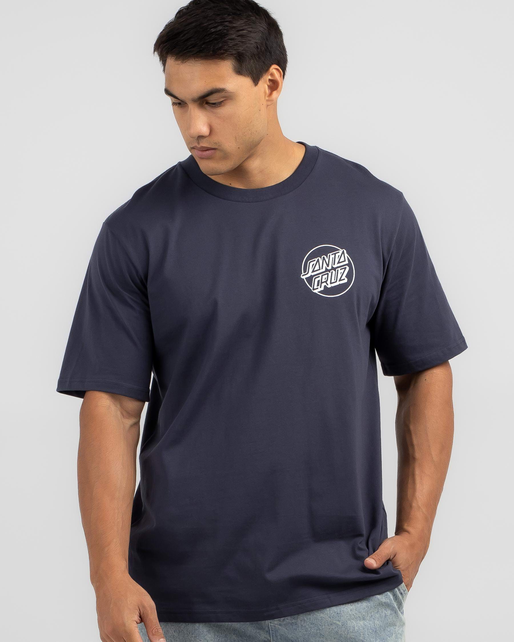 Shop Santa Cruz Screaming Hand T-Shirt In Navy - Fast Shipping & Easy ...