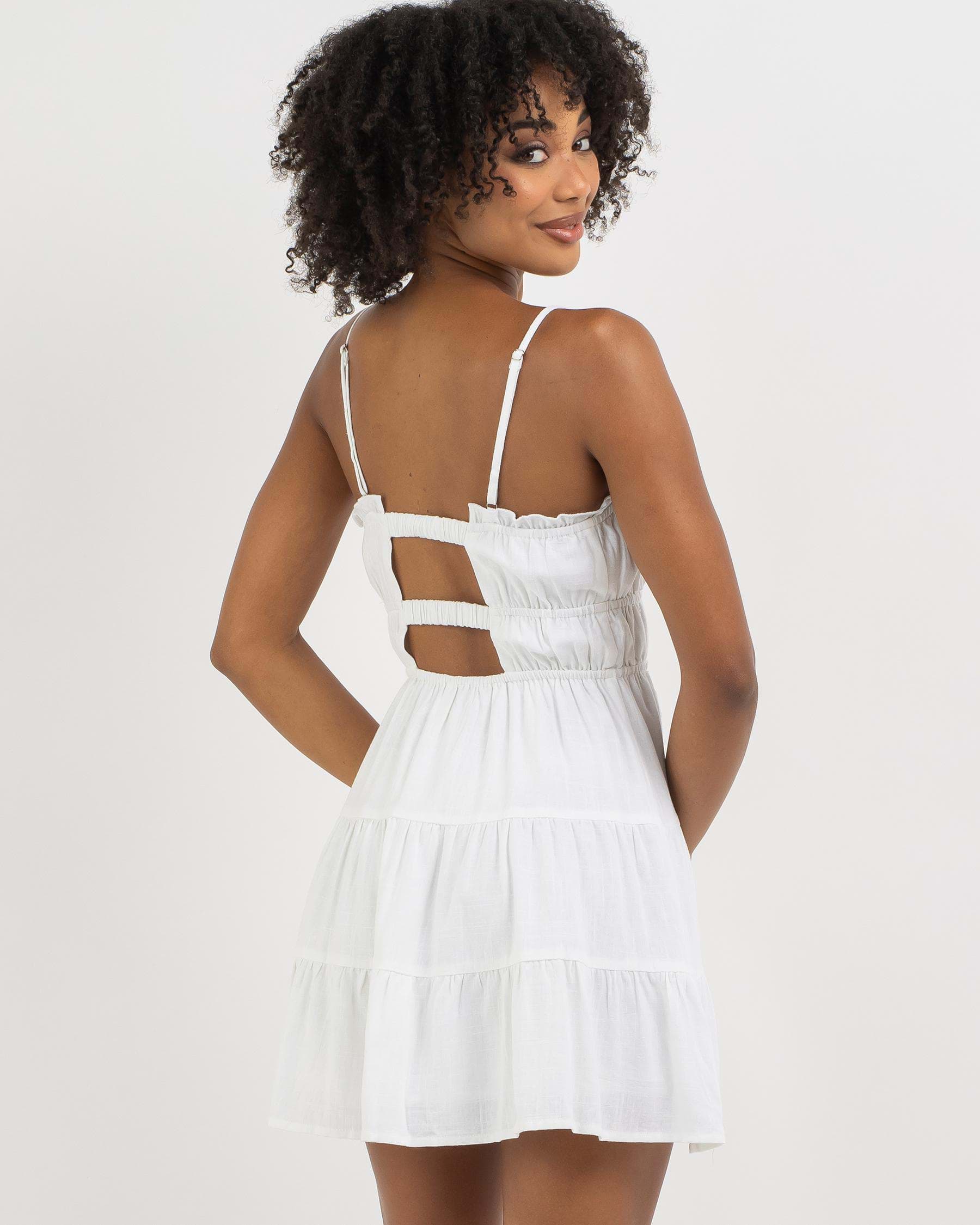 Shop Mooloola Josephine Dress In White - Fast Shipping & Easy Returns ...