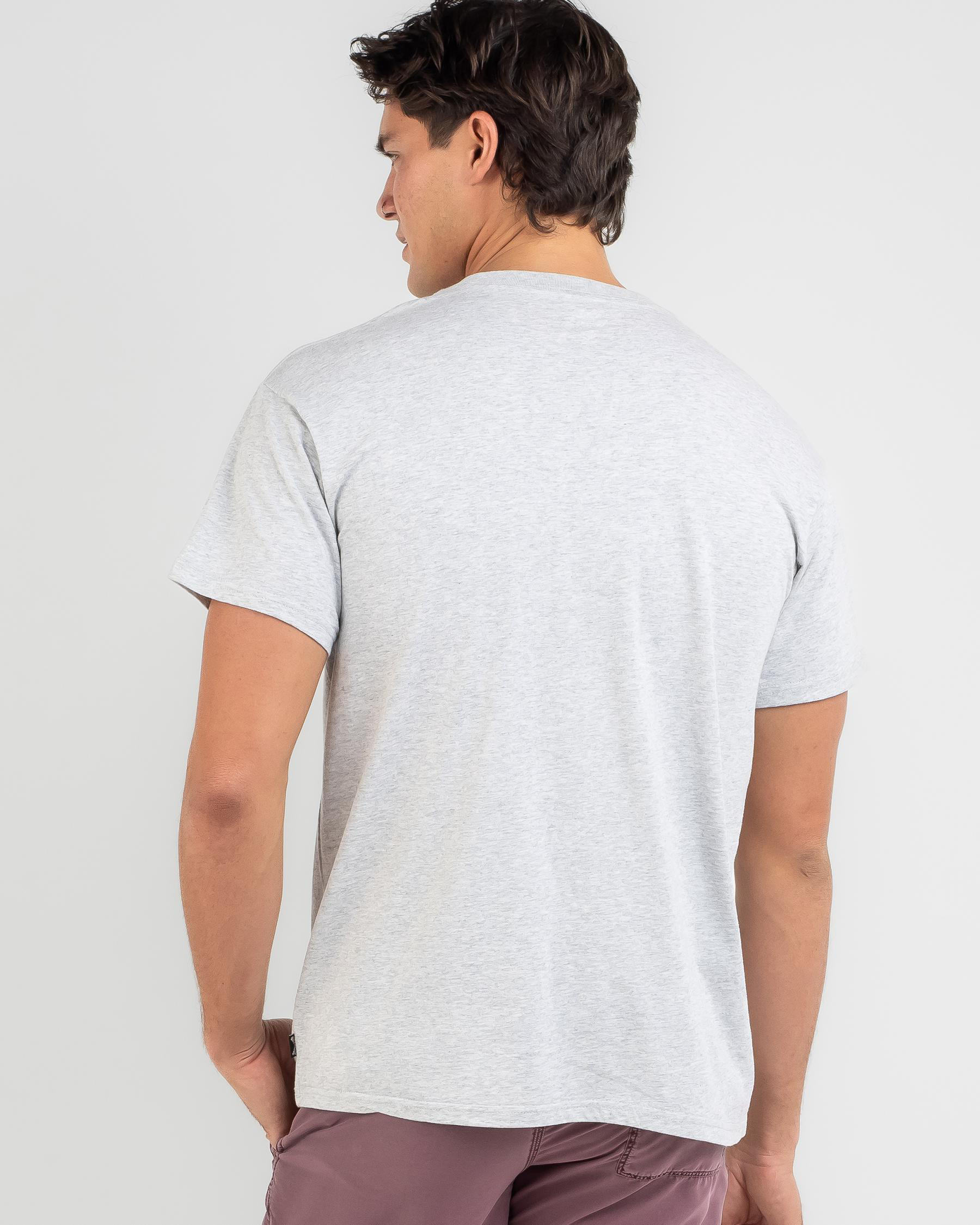 Shop Billabong Goanna T-Shirt In Light Grey Heather - Fast Shipping ...