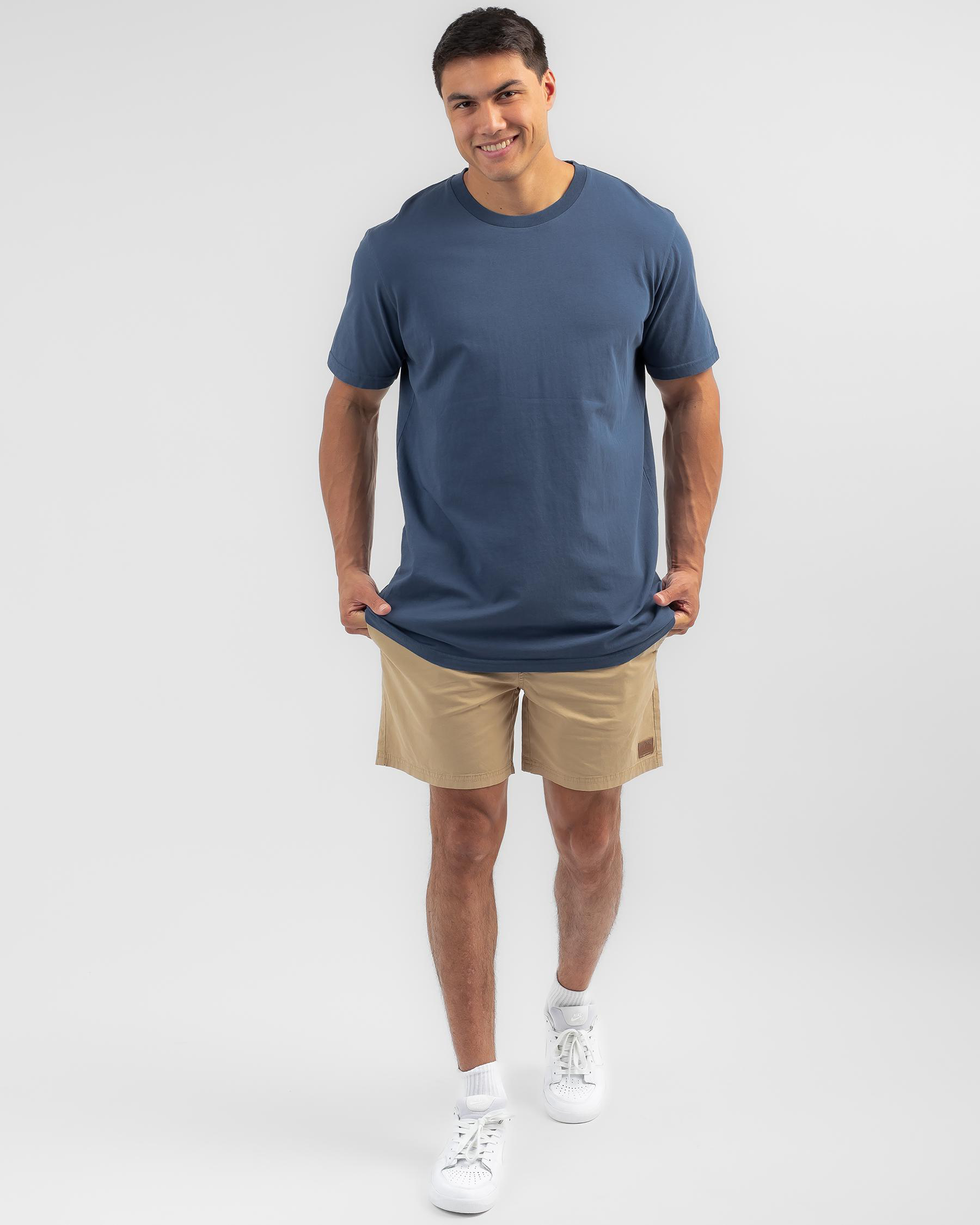 Shop Lucid Essential 2.0 T-Shirt In Slate Blue - Fast Shipping & Easy ...