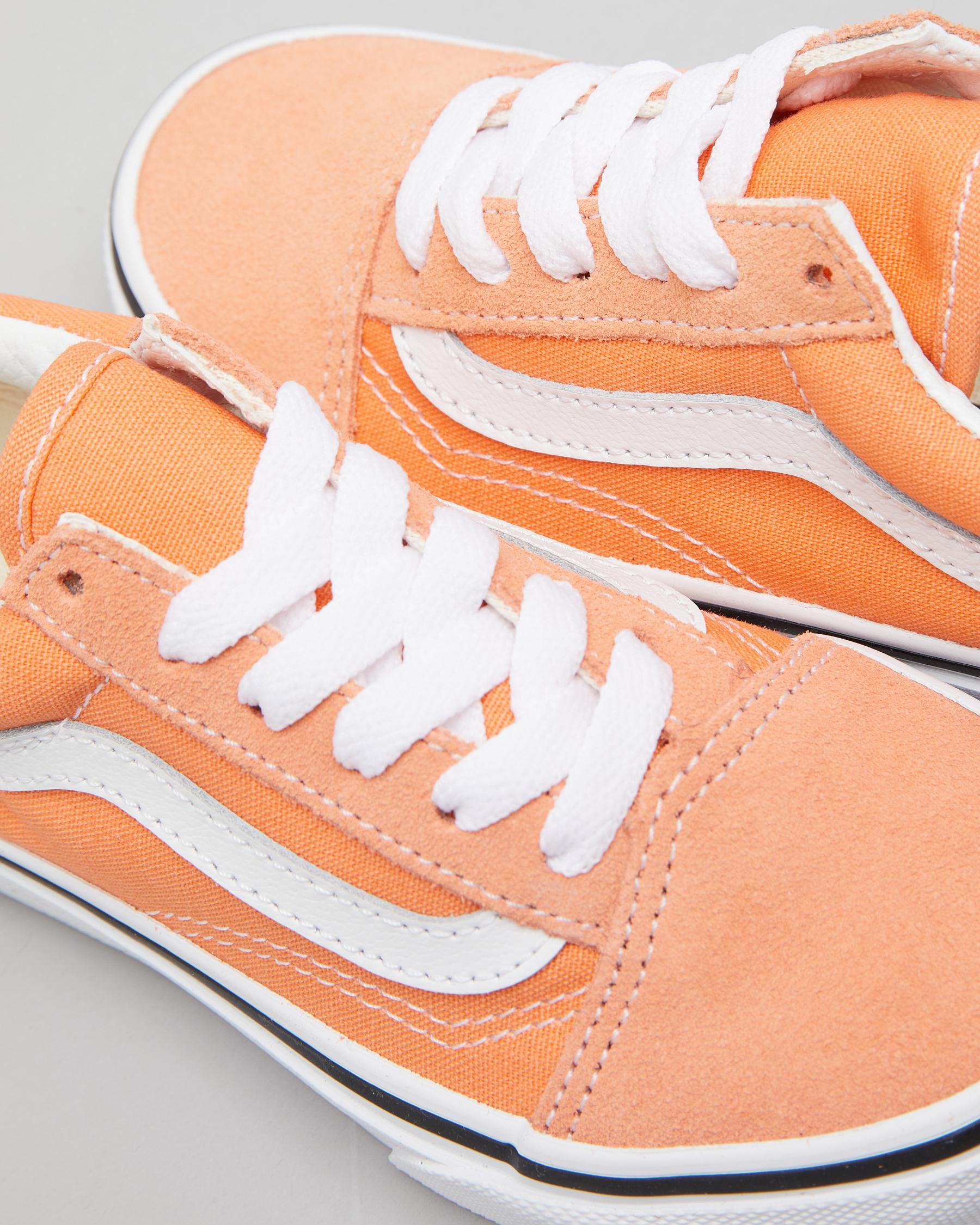 Shop Vans Kids' Old Skool Shoes In Melon/true White Fast Shipping