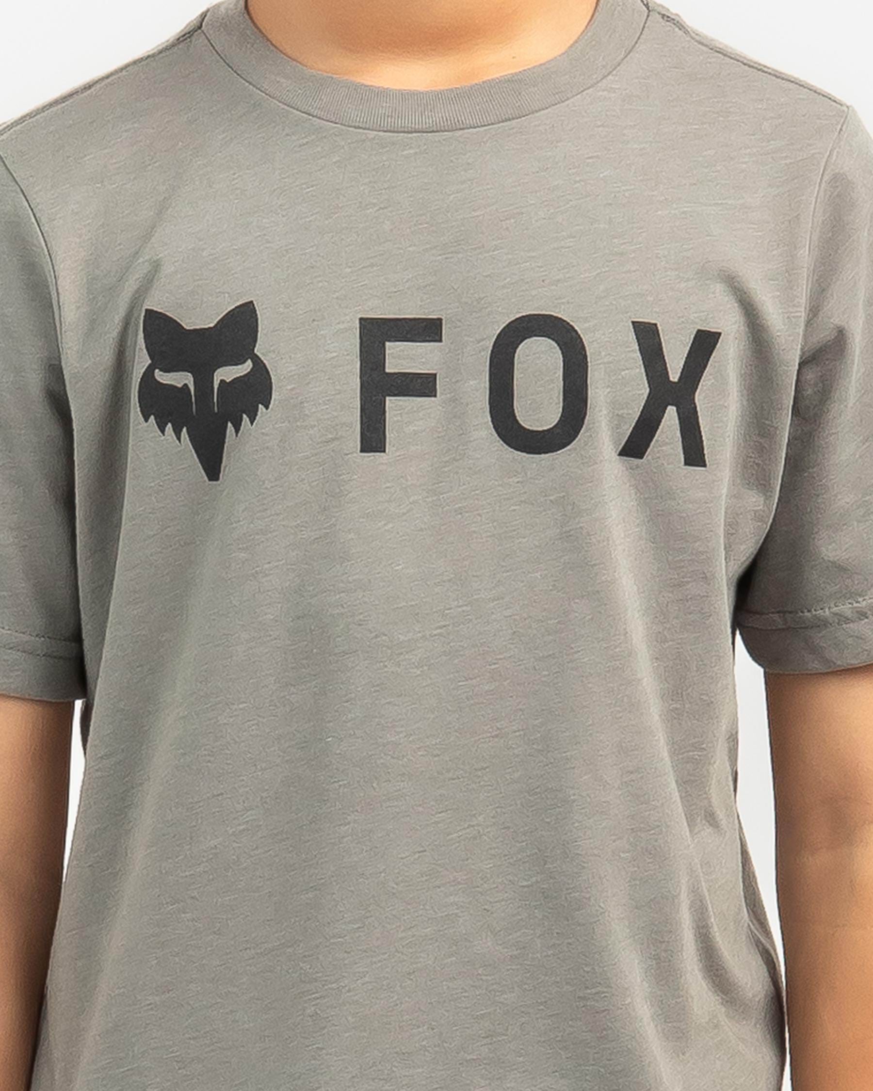 Shop Fox Boys' Absolute T-Shirt In Heather Graphite - Fast Shipping ...