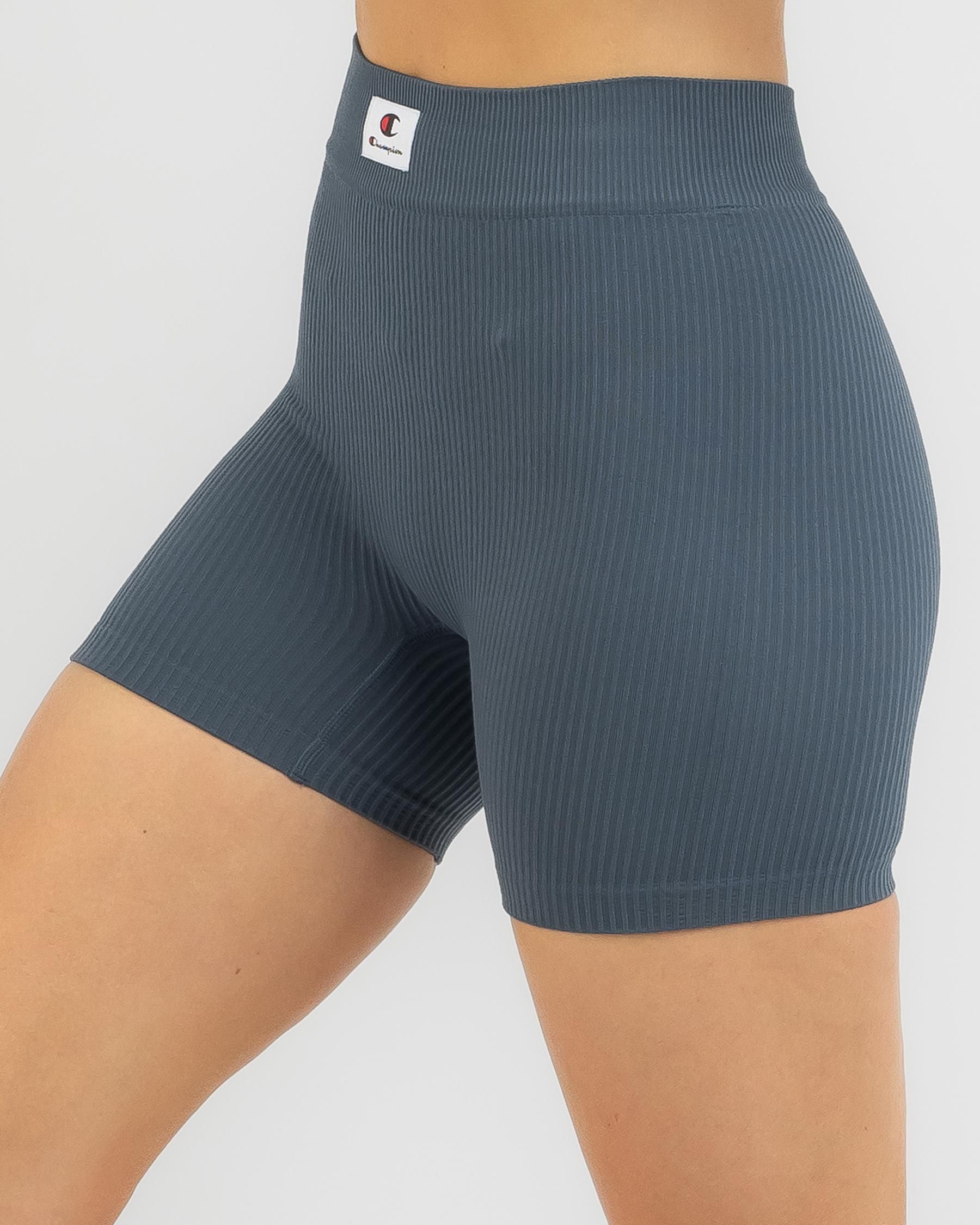 Shop Champion Life Seamless Bike Shorts In Trekking Grey Fast