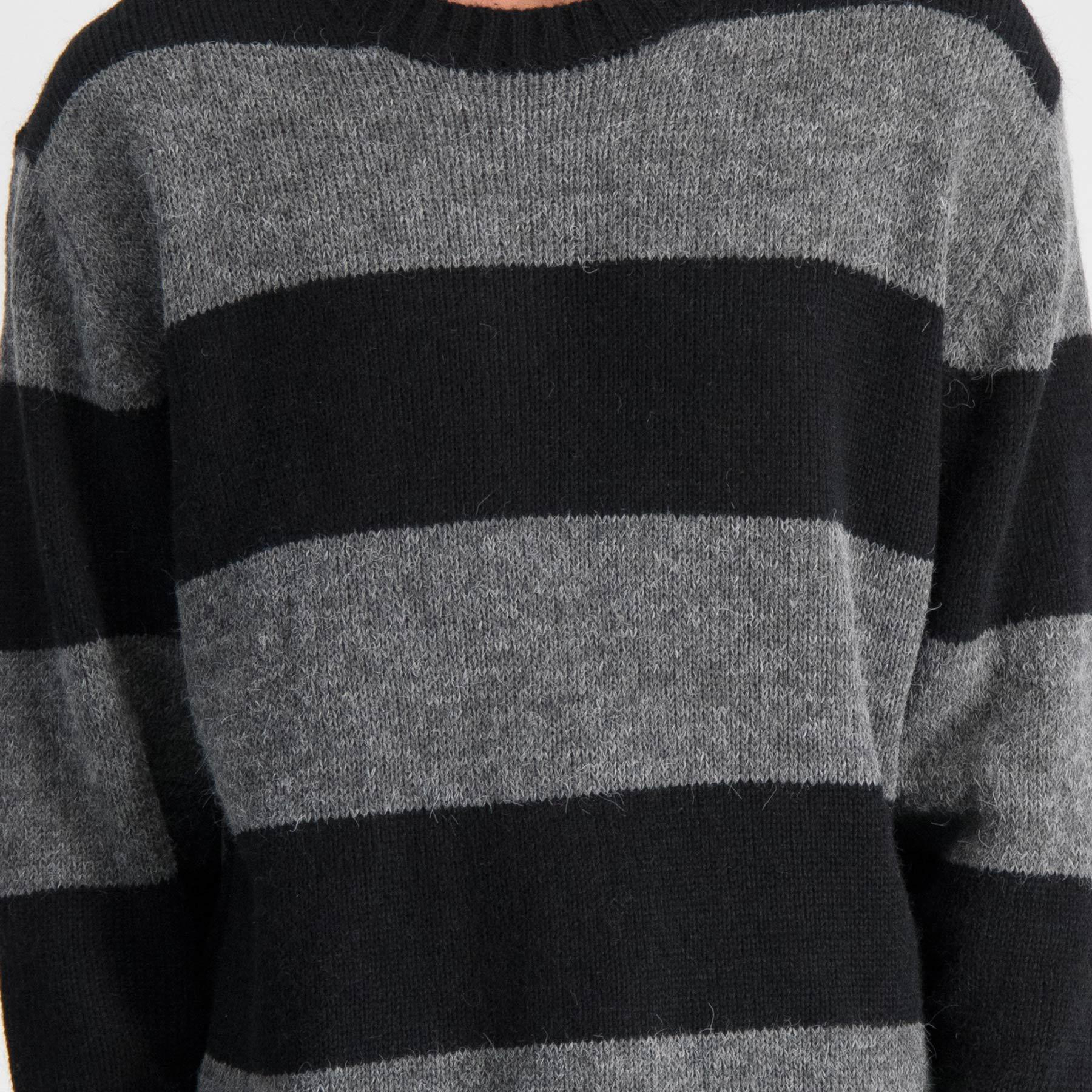 Shop Rusty Johnny Crew Knit Sweatshirt In Coal - Fast Shipping & Easy ...