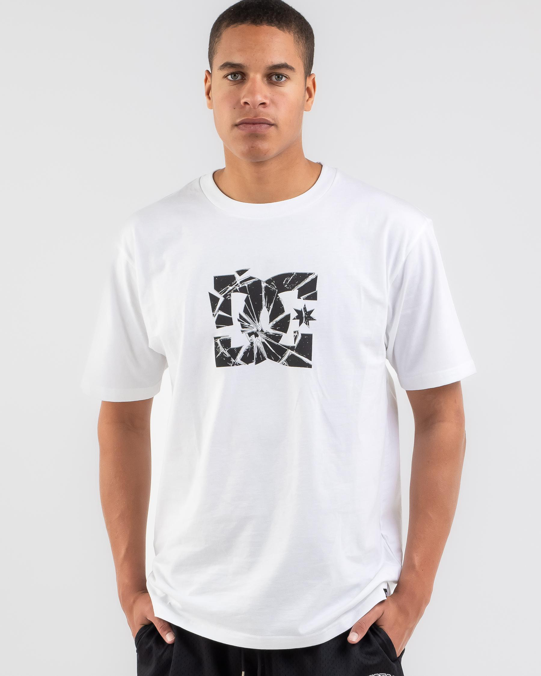 DC Shoes Crushed Glass T-Shirt In White - Fast Shipping & Easy Returns ...