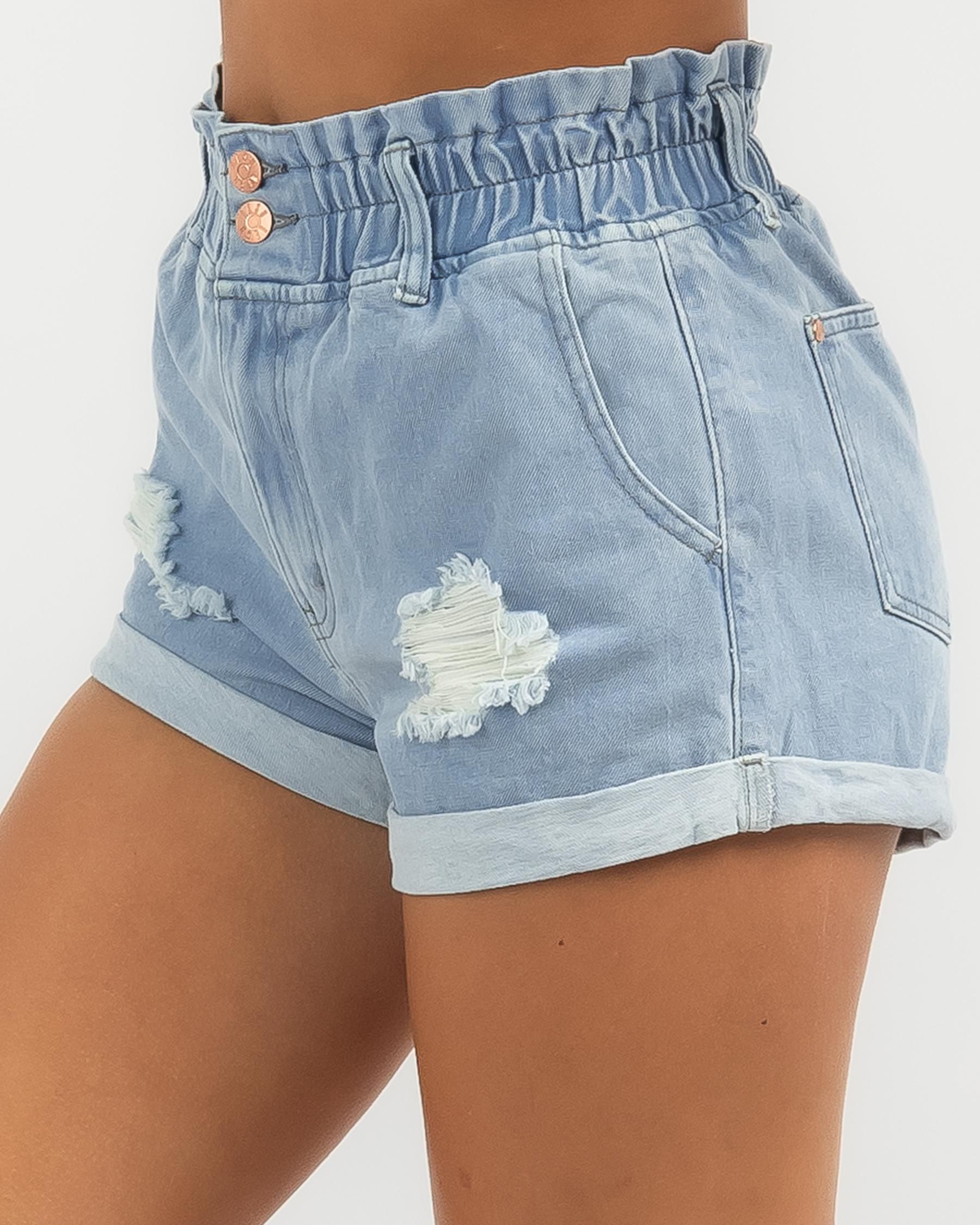 city beach denim shorts