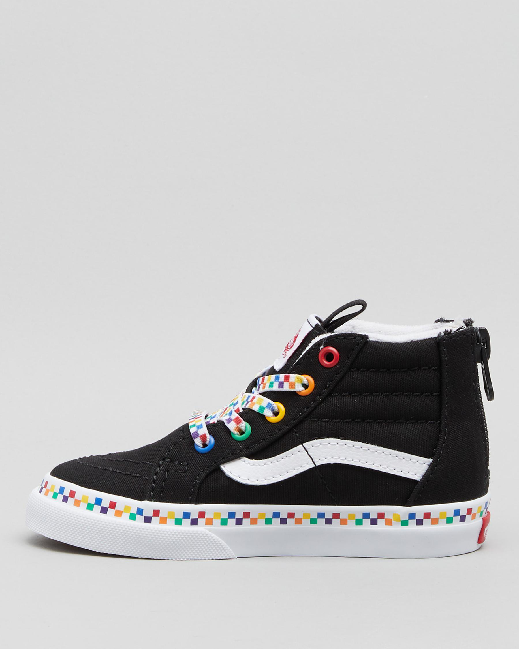 Shop Vans Toddlers' SK8Hi Shoes In Black/true White Fast Shipping & Easy Returns City Beach