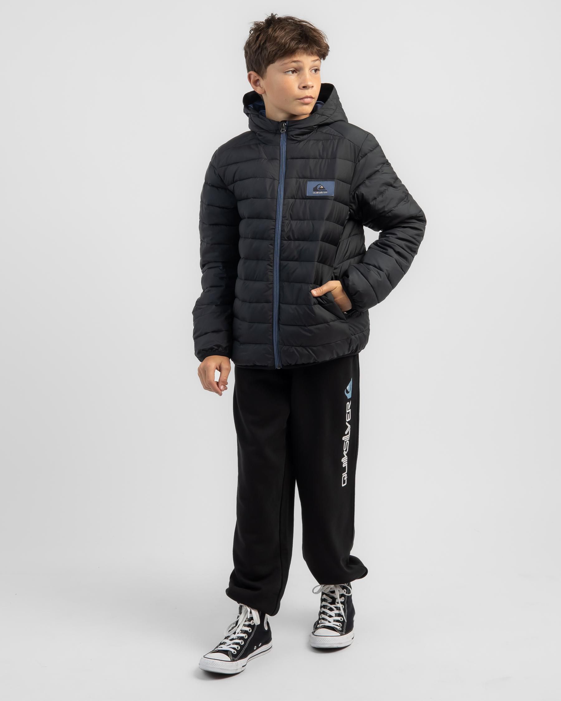 Quiksilver Boys' Scaly Youth Jacket In Black - Fast Shipping & Easy ...