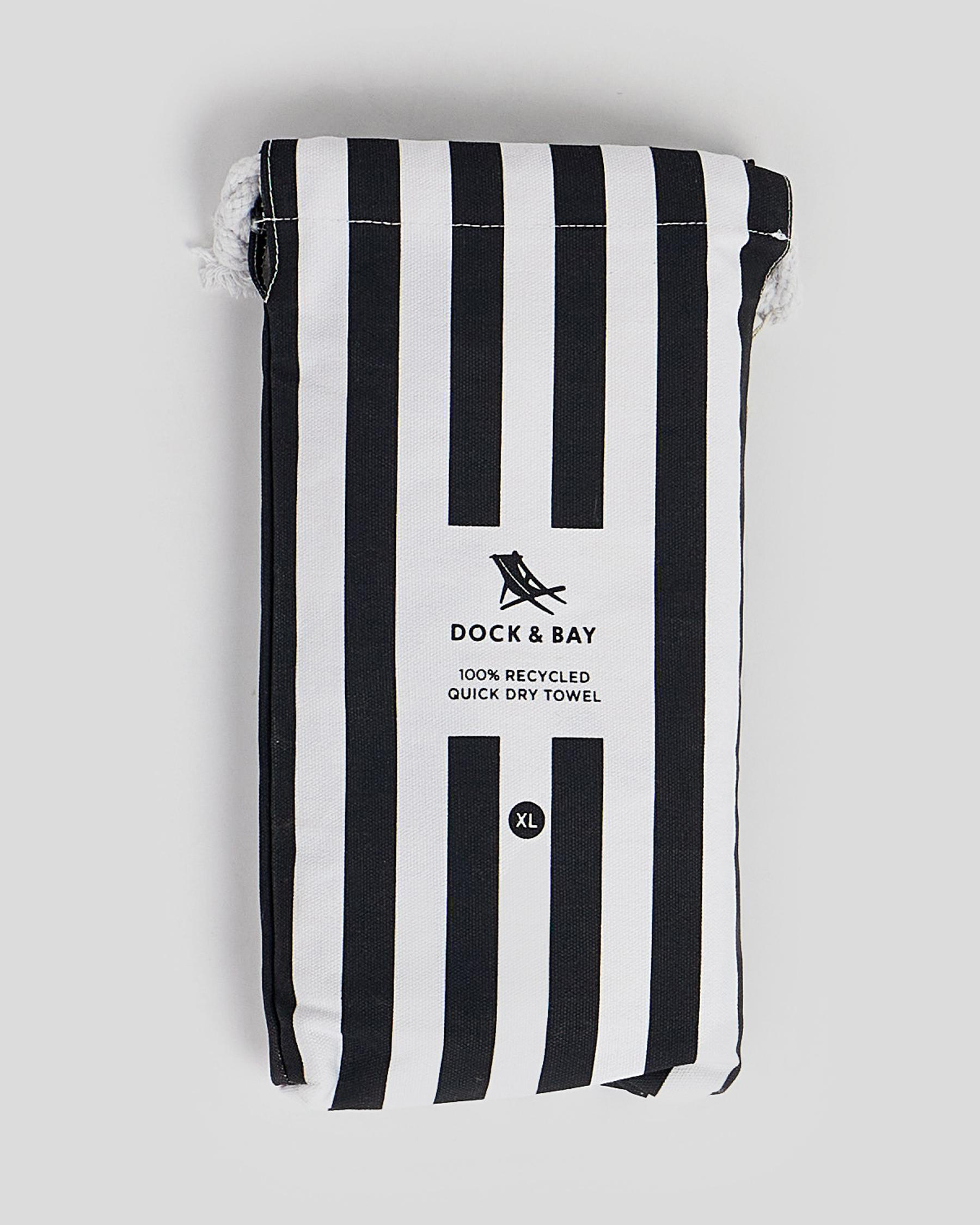 Dock & Bay Beach Towel Cabana Collection In Kamari Charcoal Fast