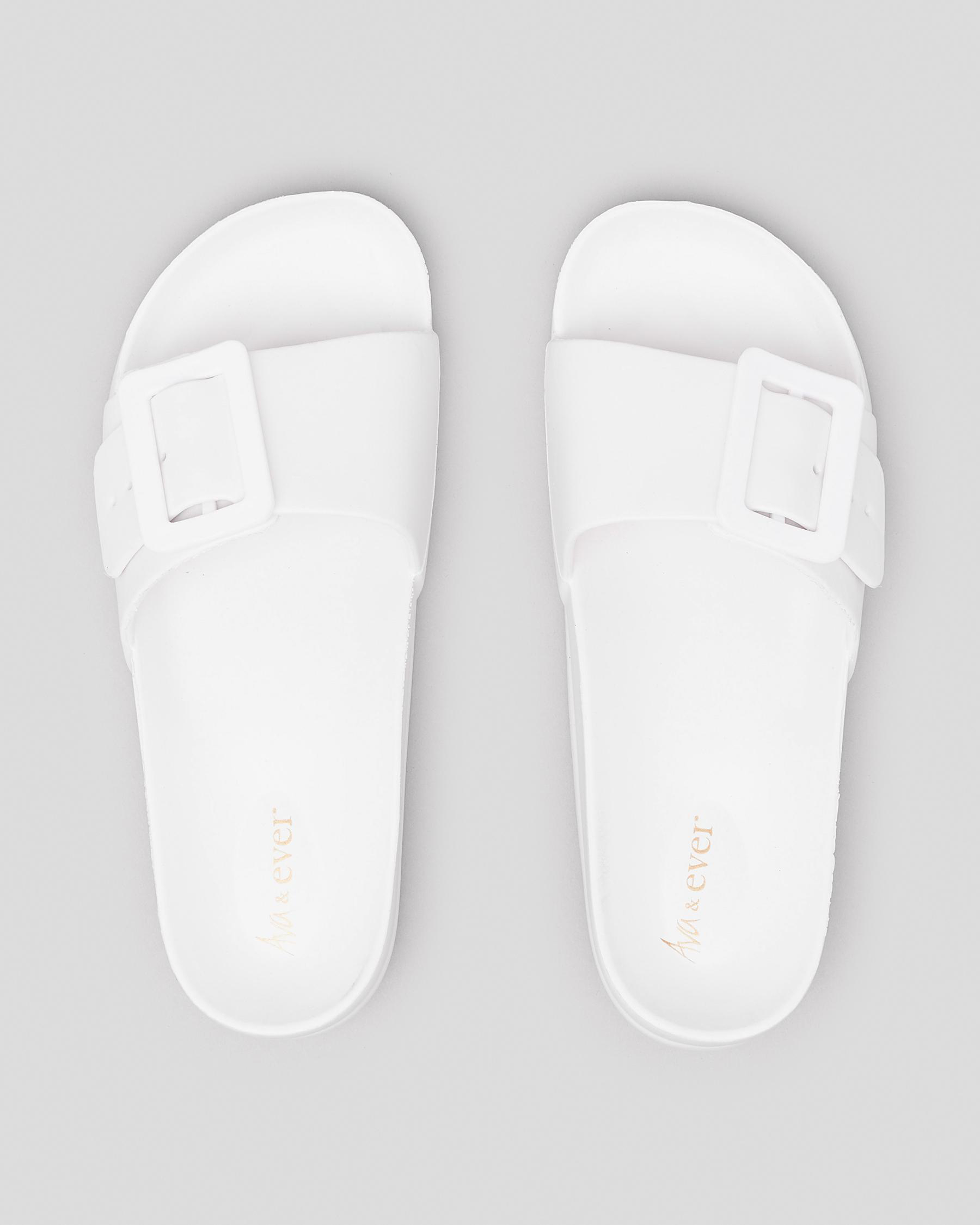 Ava And Ever Tampa Sandals In White - Fast Shipping & Easy Returns ...