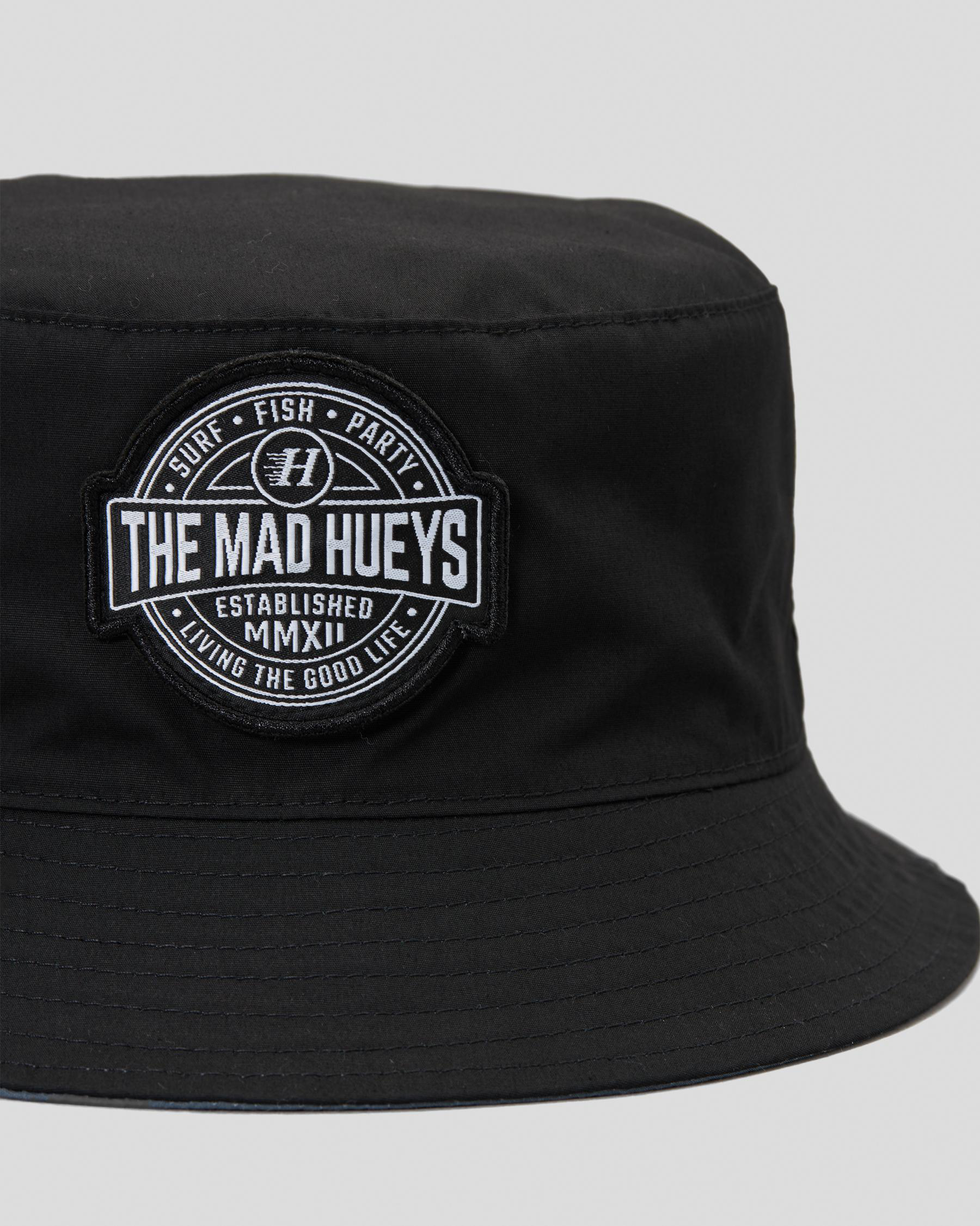 Shop The Mad Hueys Hueys Life Bucket Hat In Petrol Blue Fast Shipping & Easy Returns City