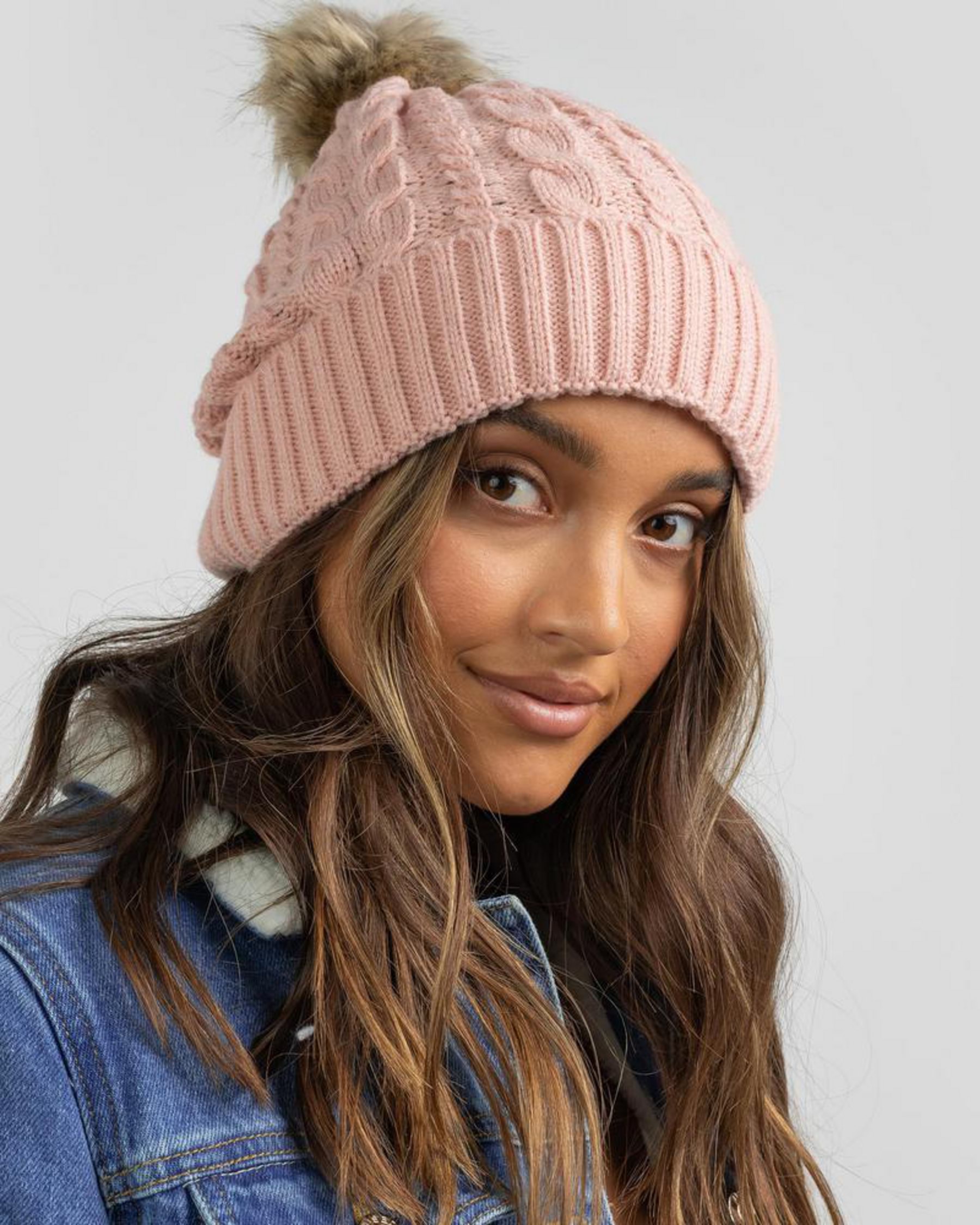 Shop Mooloola Alta Beanie In Pink - Fast Shipping & Easy Returns - City ...