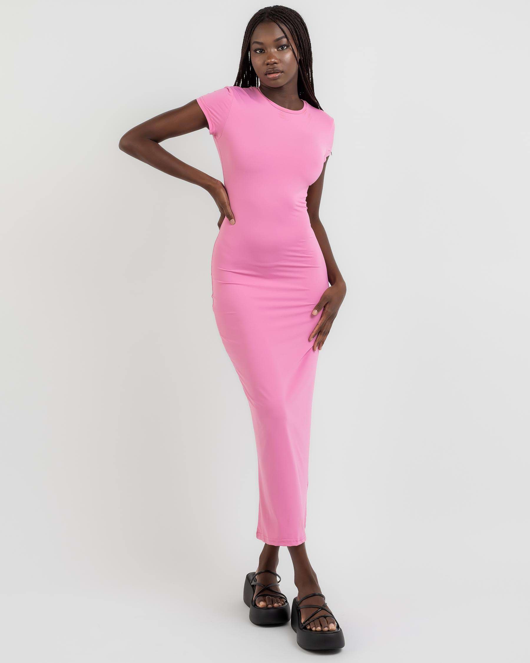 Shop Thanne Lulu Maxi Dress In Pink - Fast Shipping & Easy Returns ...