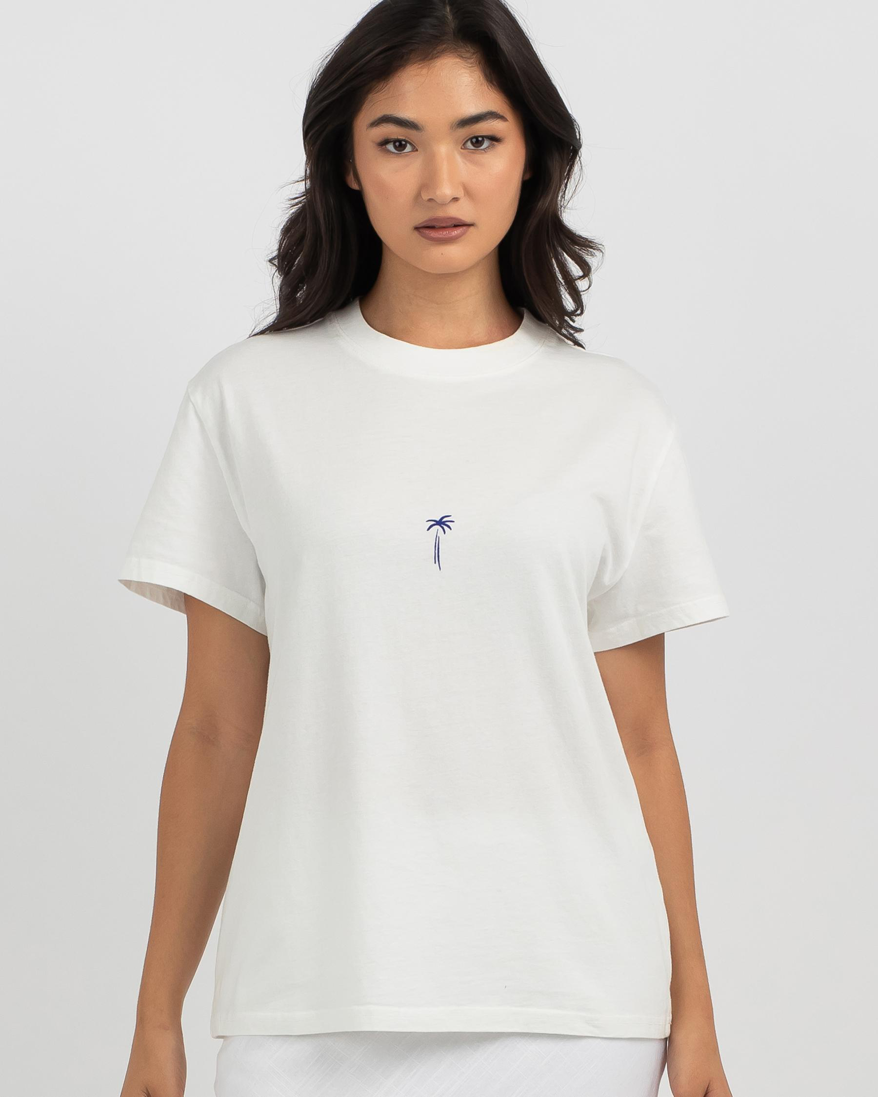 Shop Rhythm Palma Band T-Shirt In Vintage White - Fast Shipping & Easy ...