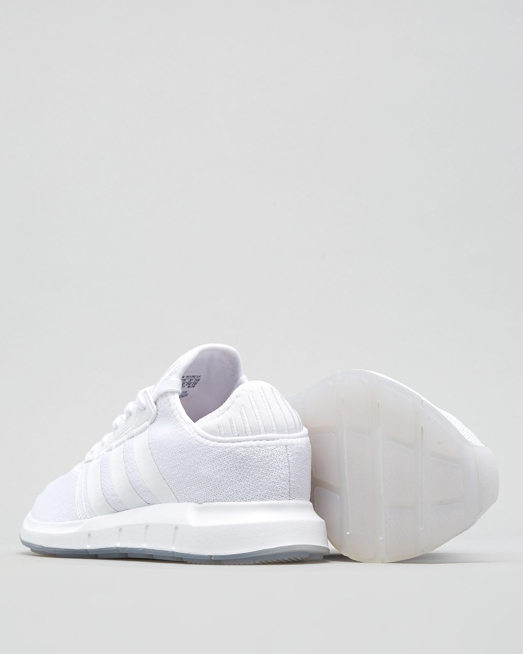 Adidas Womens Swift Run X Shoes In White/white/pink Tint Fast