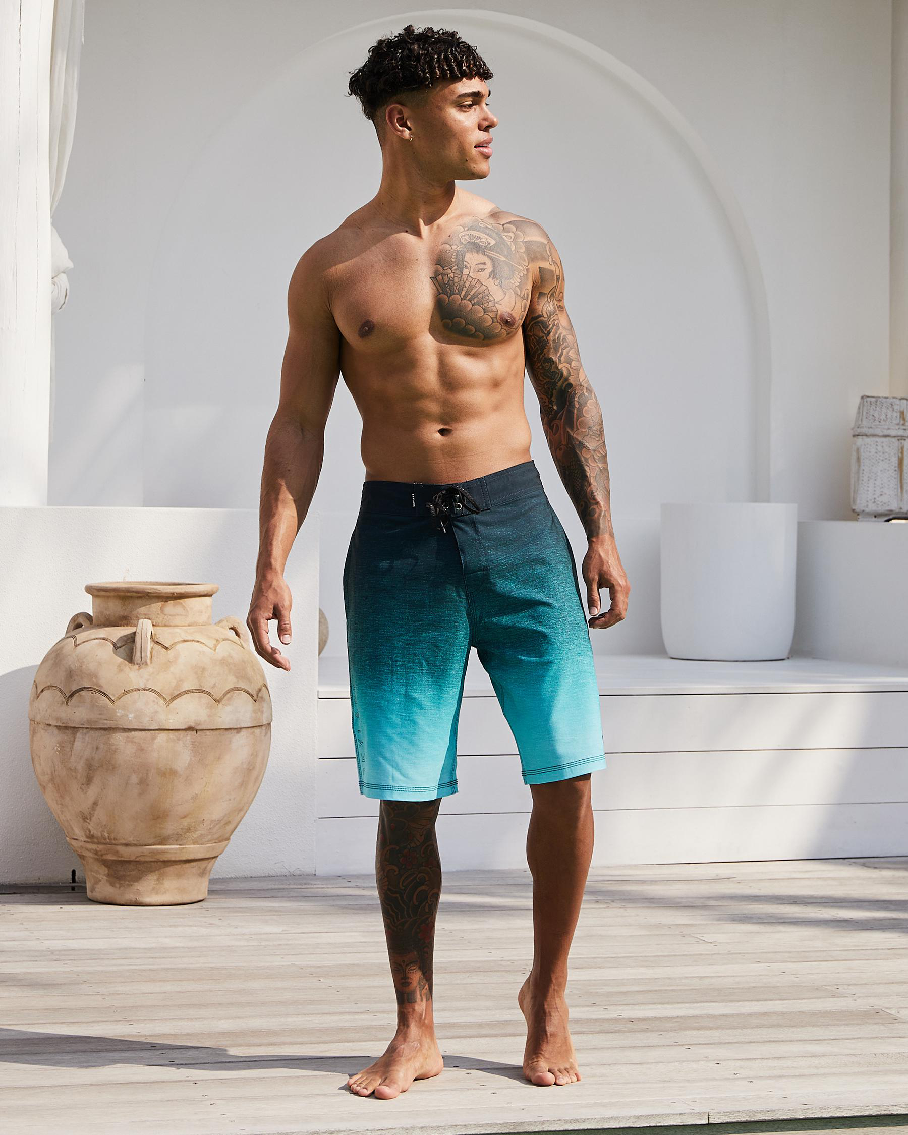 Skylark Doubled Board Shorts In Mint Fast Shipping & Easy Returns