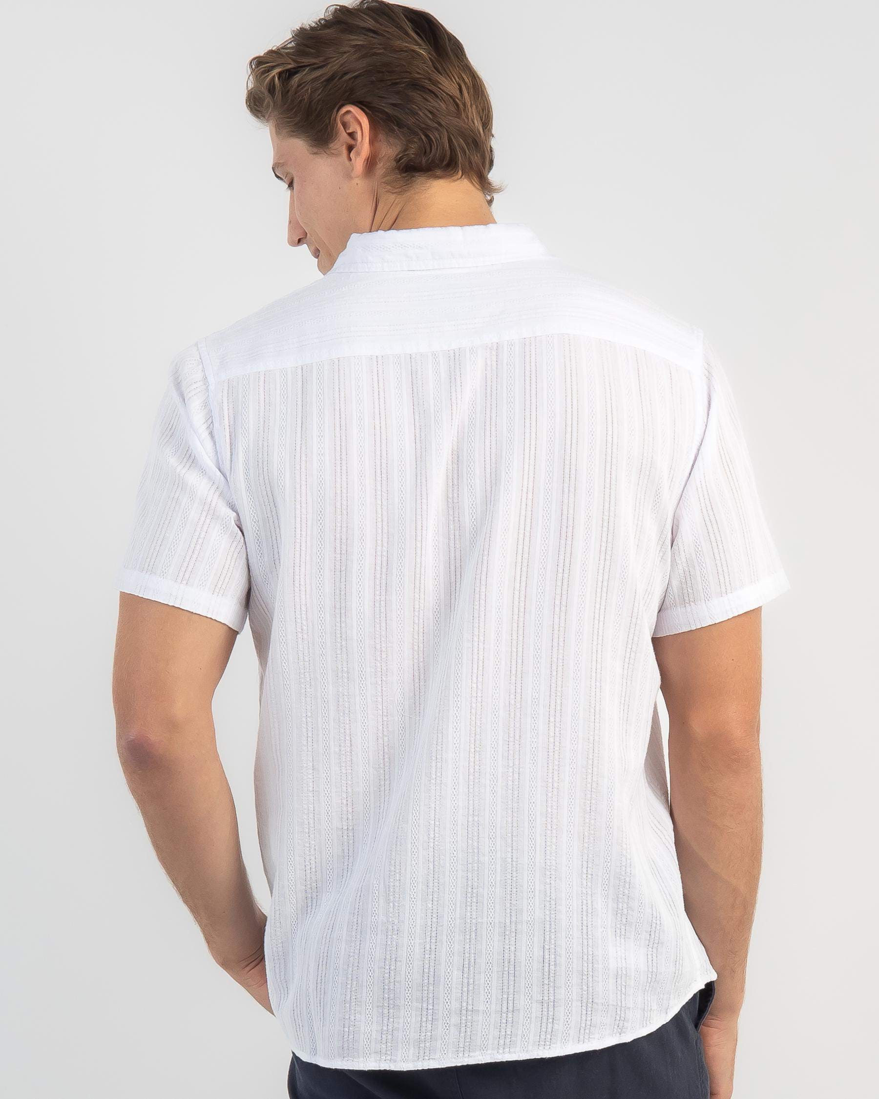 Shop Skylark Novella Short Sleeve Shirt In Bone - Fast Shipping & Easy ...