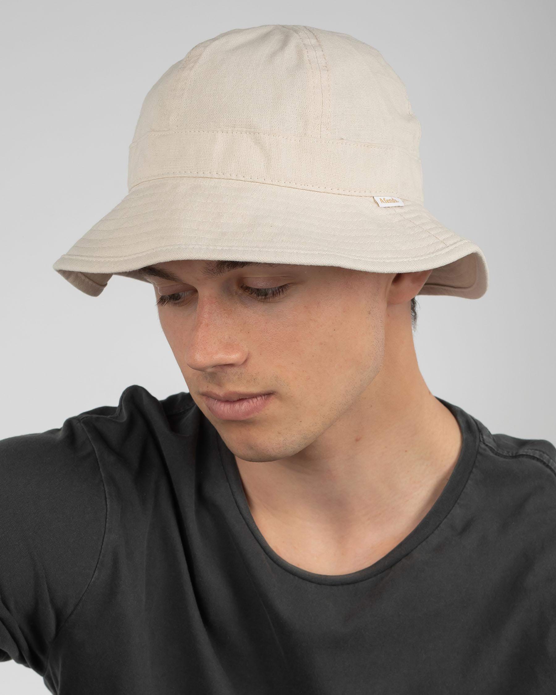Shop Afends Congo Hemp Bucket Hat In Bone - Fast Shipping & Easy ...