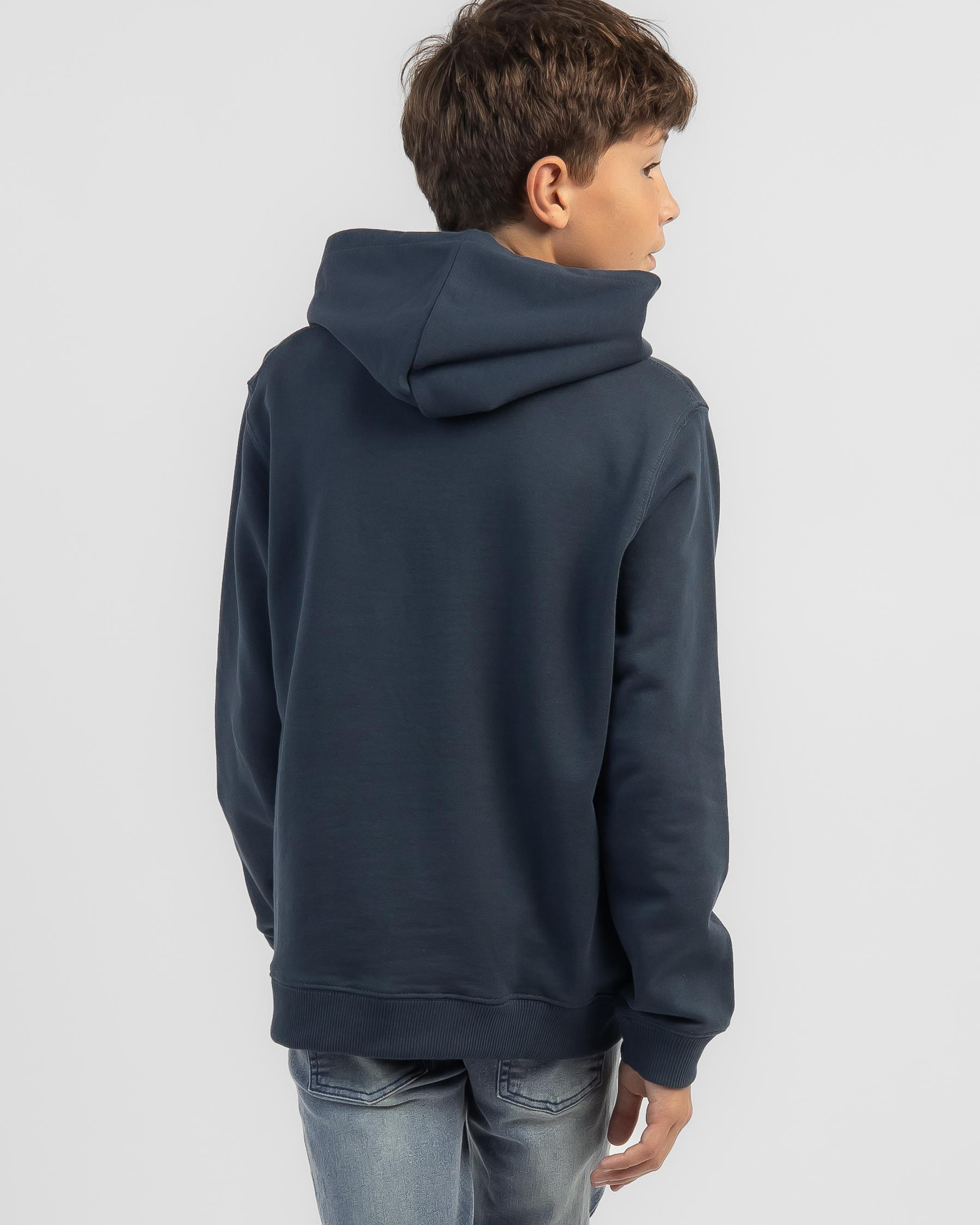 Shop Element Boys' Vertical Youth Hoodie In Midnight Navy Fast