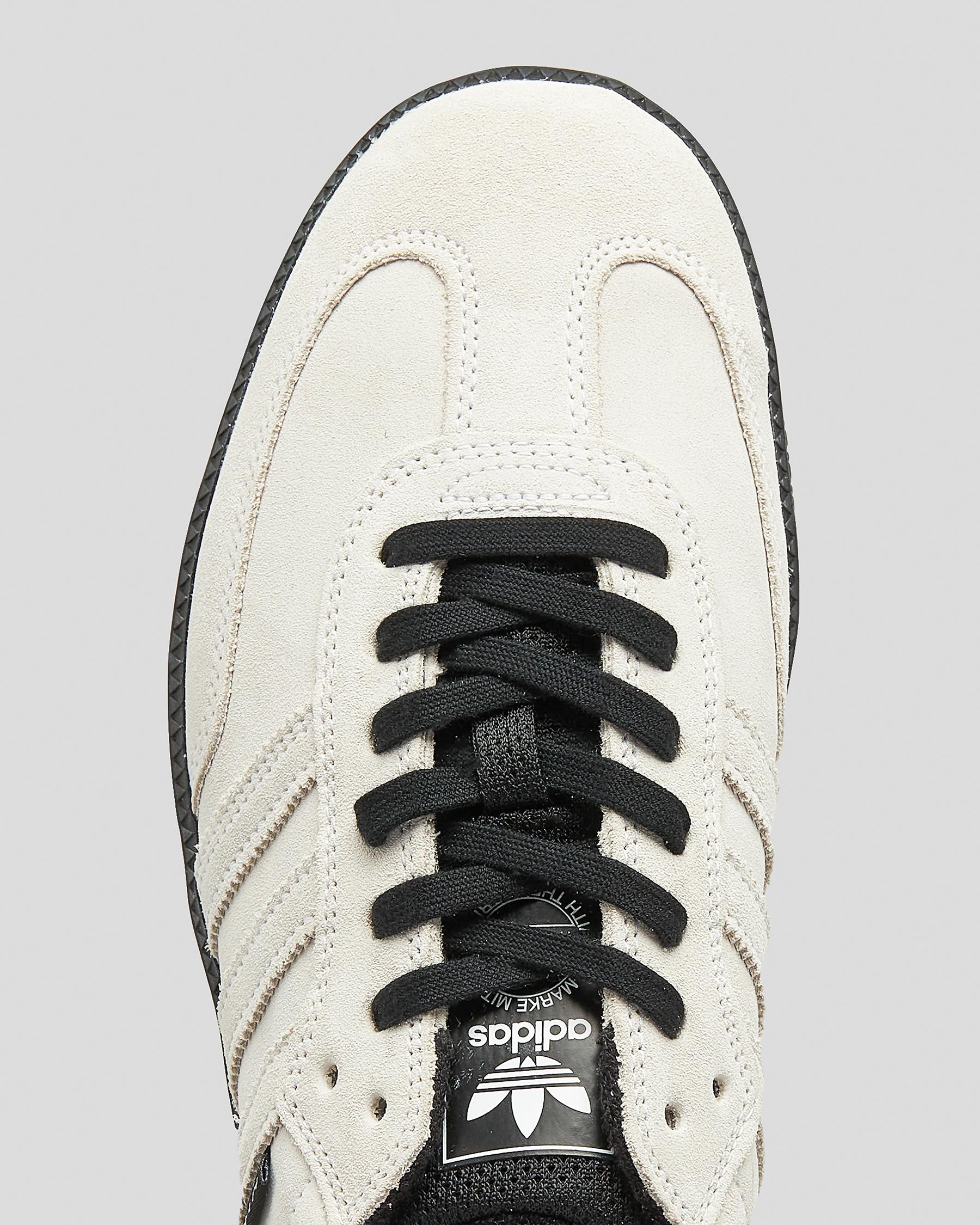 Adidas Samba Adv Shoes In Ftwr White/core Black/bluebird - FREE