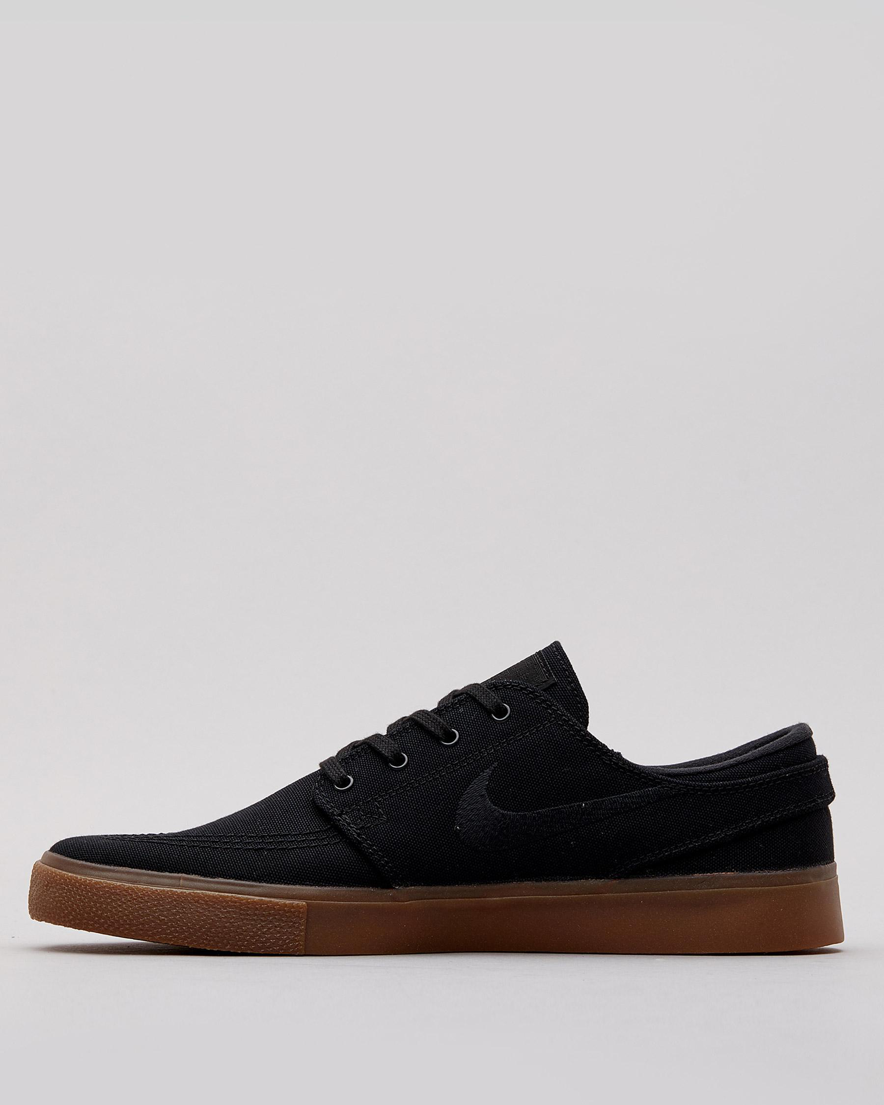 Shop Nike Janoski Shoes In Black/black-gum Light Brown-bl - Fast ...