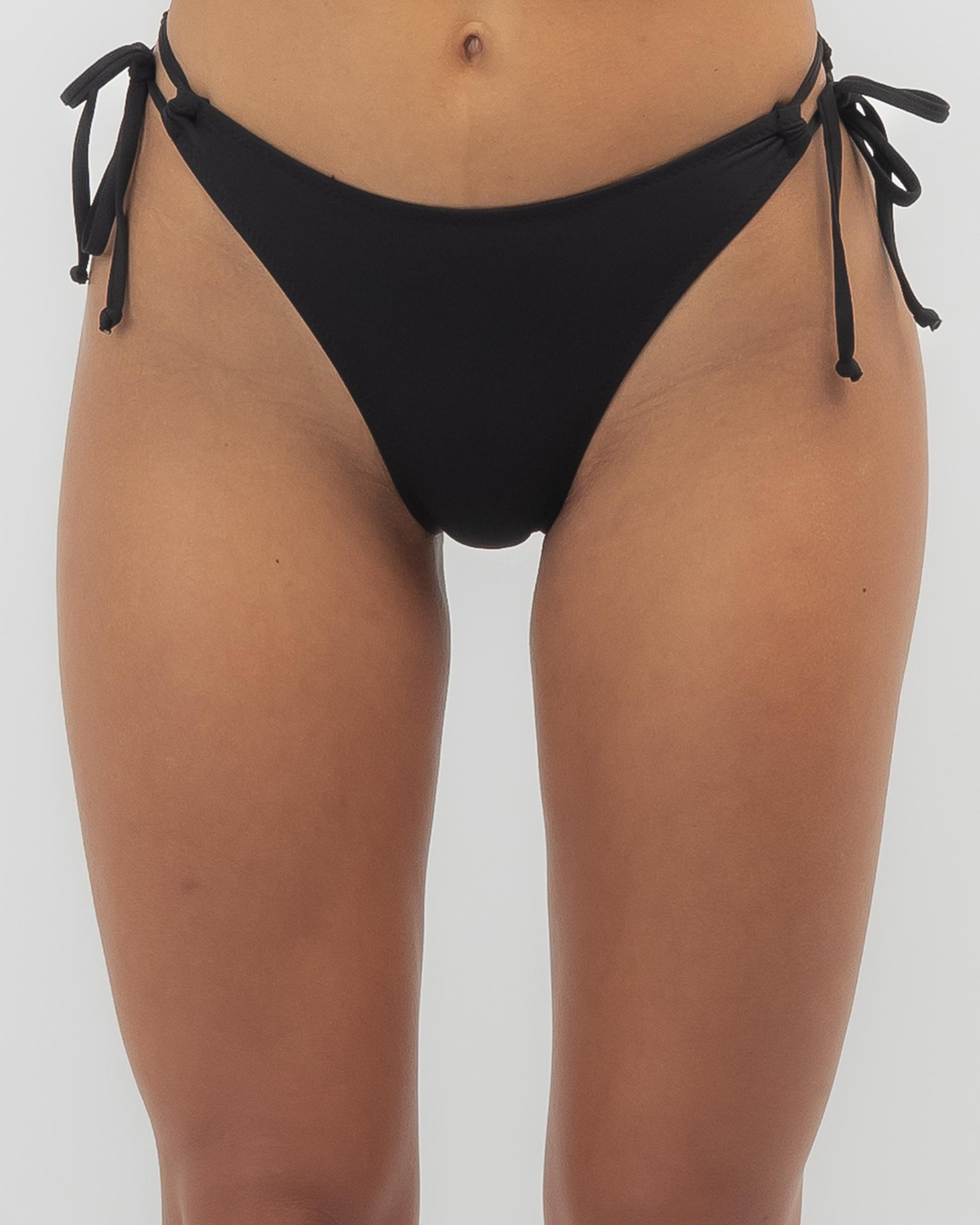 BONITA TROPICAL MIX BLACK WOMENS BIKINI BOTTOM