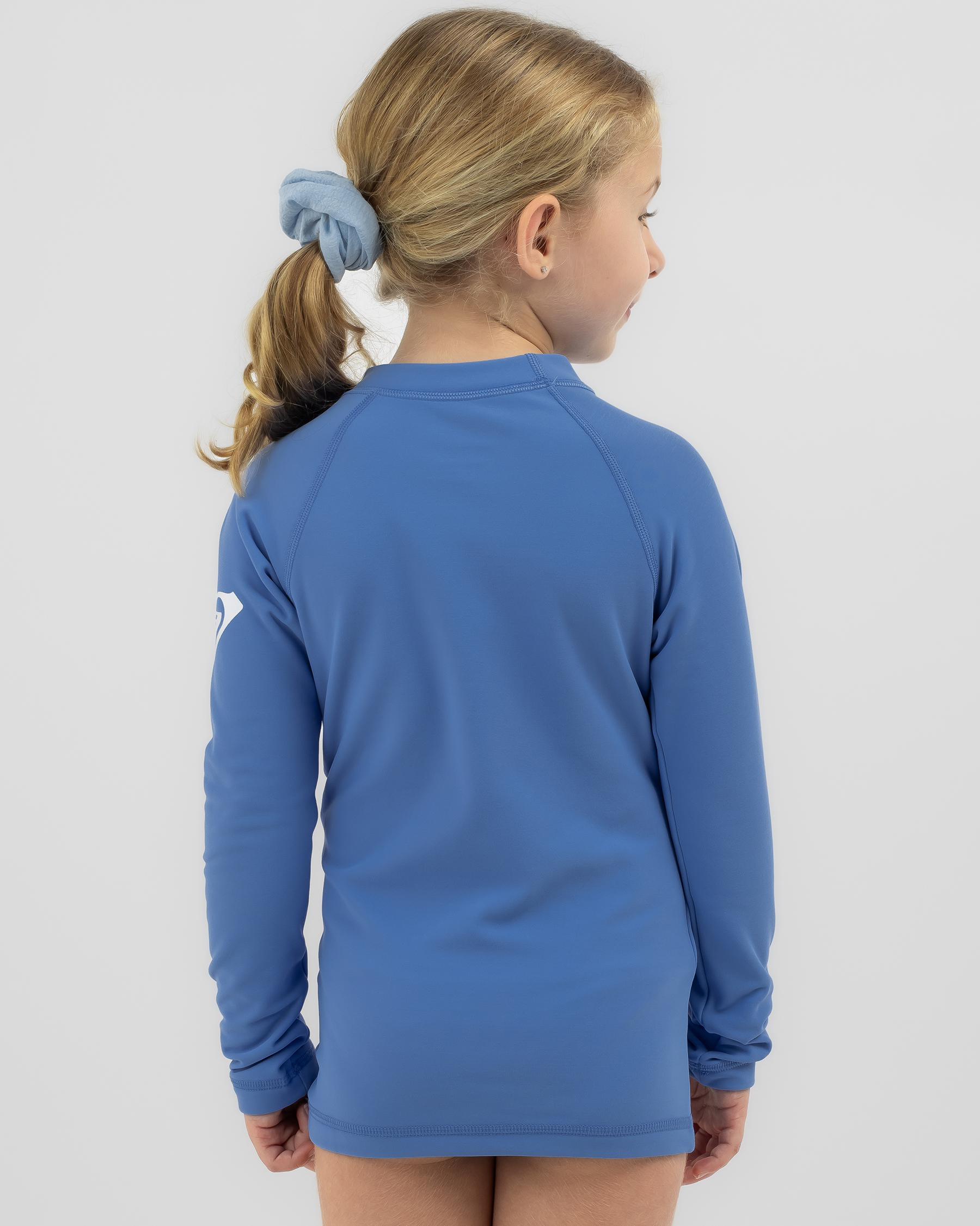 Roxy Toddlers' Heater Long Sleeve Rash Vest In Ultramarine Fast