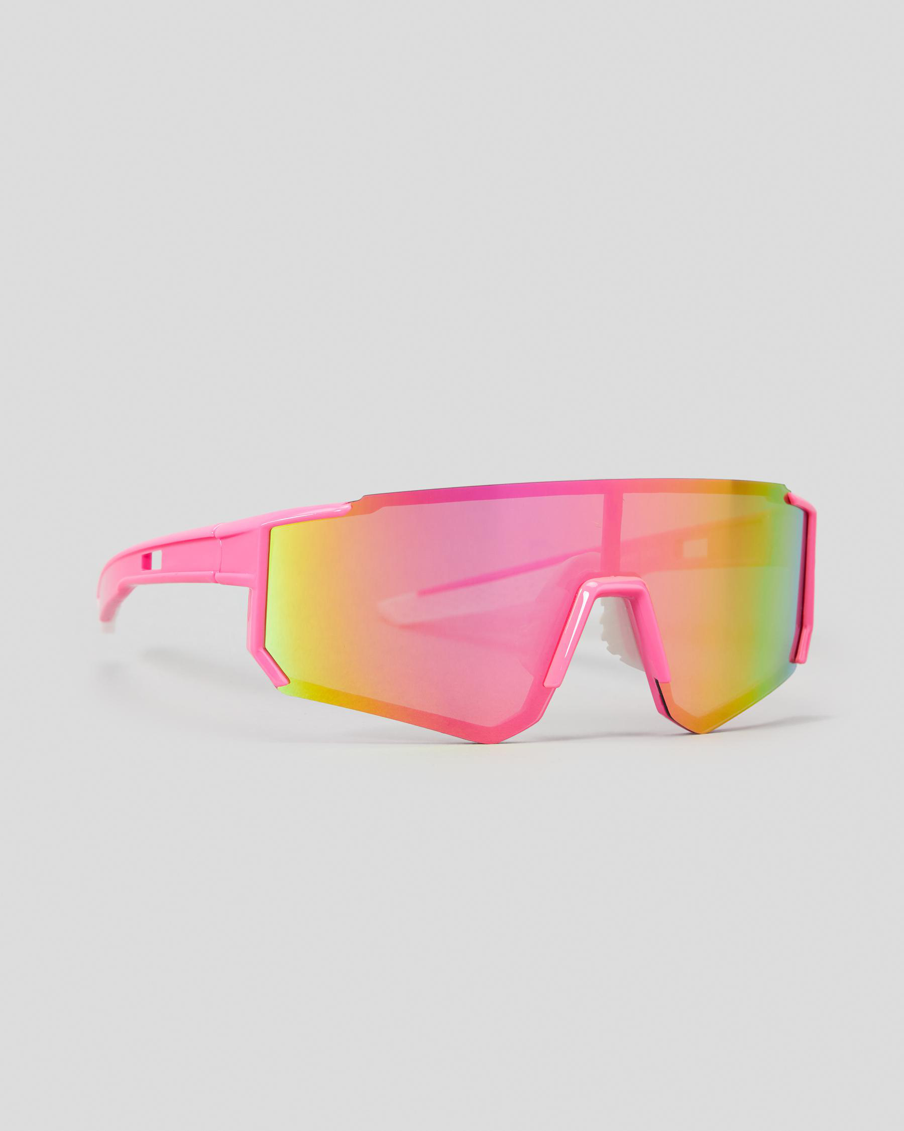 Indie Eyewear Austin Sunglasses In Pink/pink Mirror FREE* Shipping