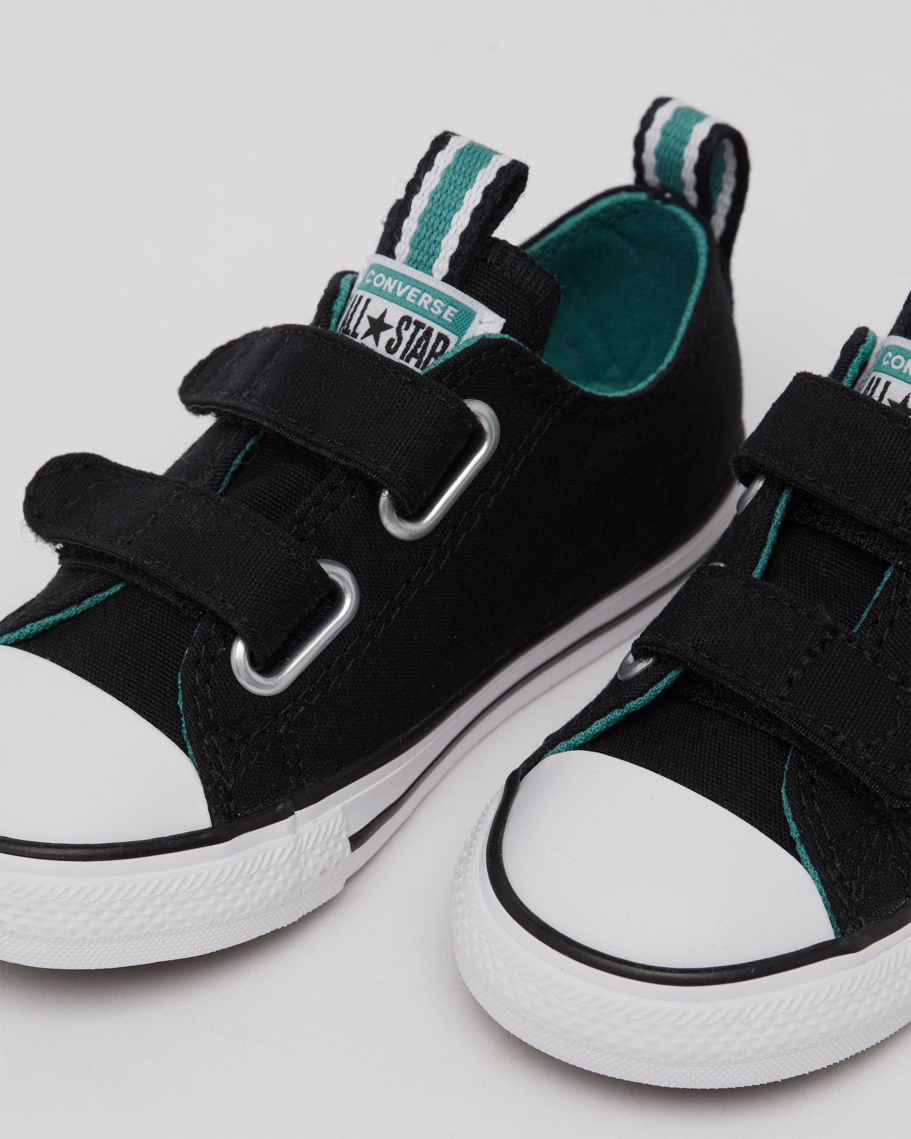 Shop Converse Toddlers' CTAS 2V Shoes In Black/algae Coast/white Fast