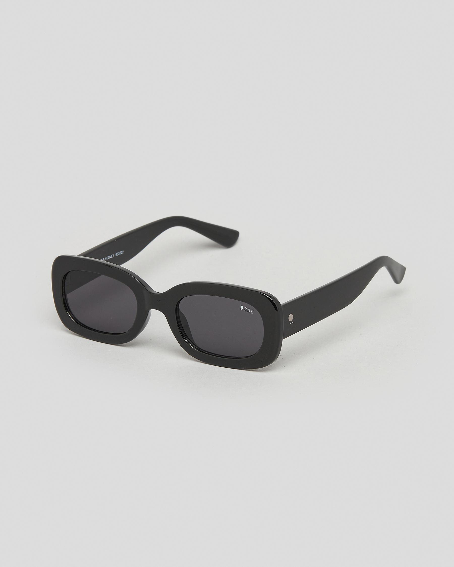 Shop ROC Eyewear Lovey Dovey Sunglasses In Black/smoke - Fast Shipping ...
