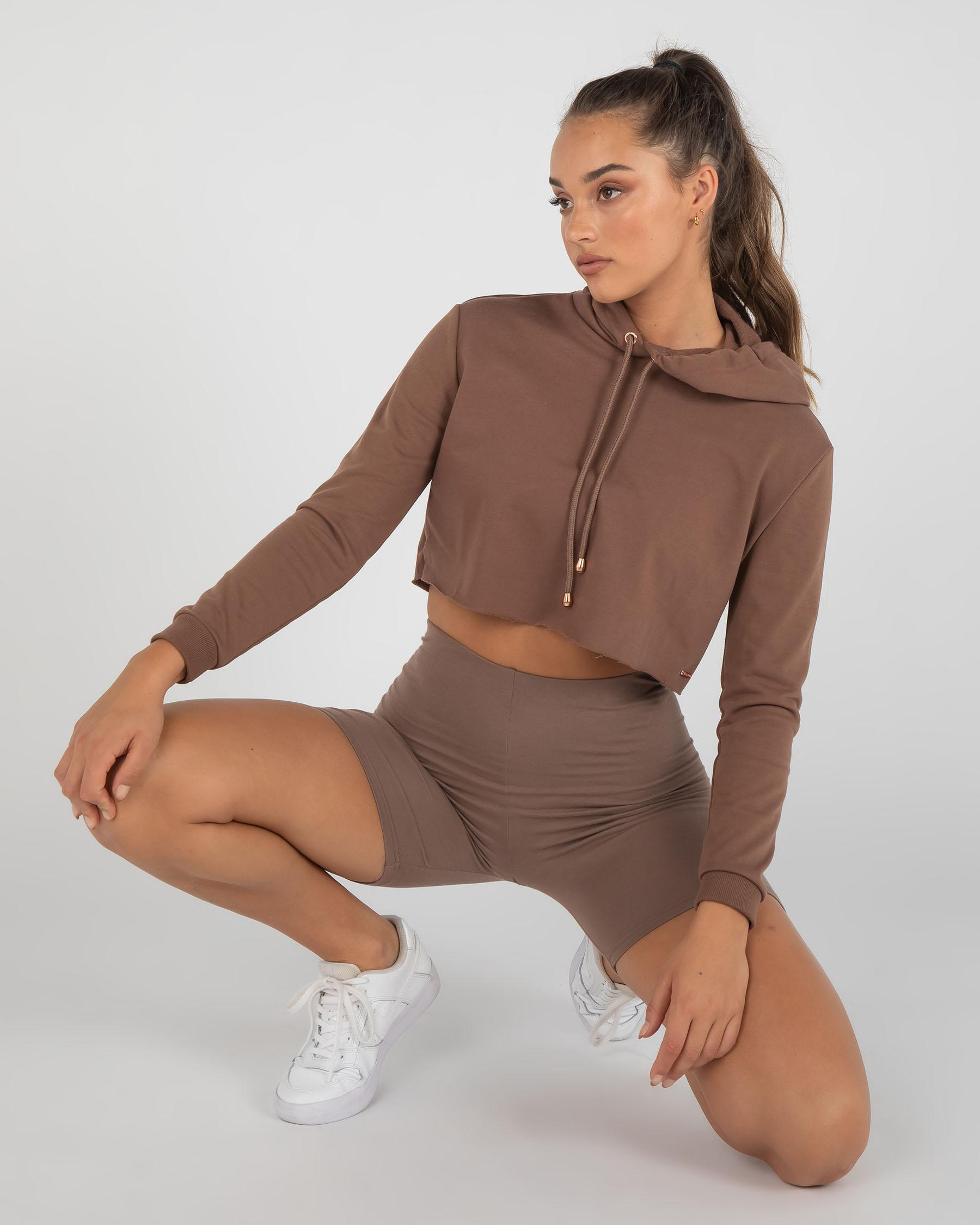 Ava Quilted Hoodie Top main image 1