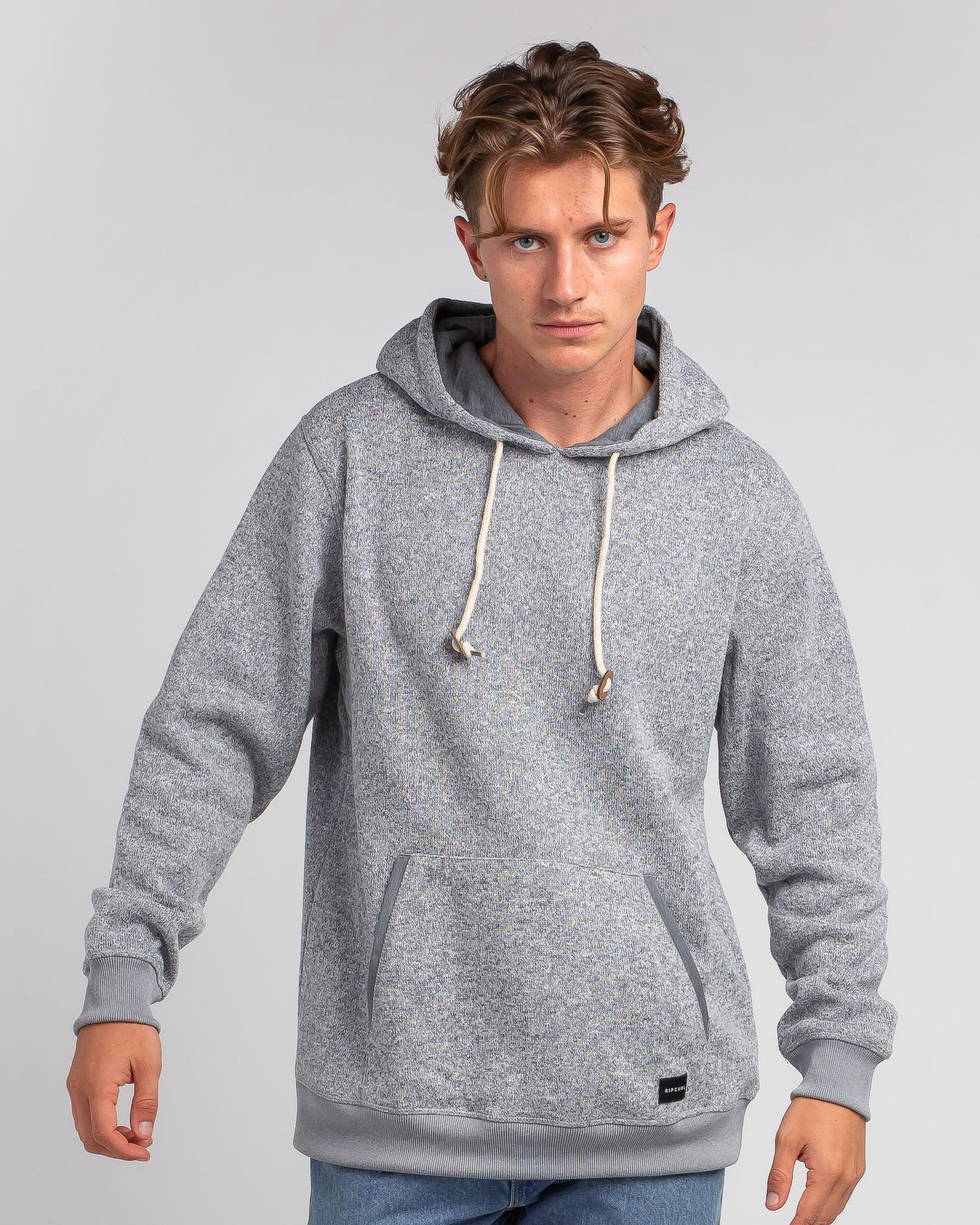 Rip Curl Crescent Hoodie In Grey Marle - Fast Shipping & Easy Returns ...