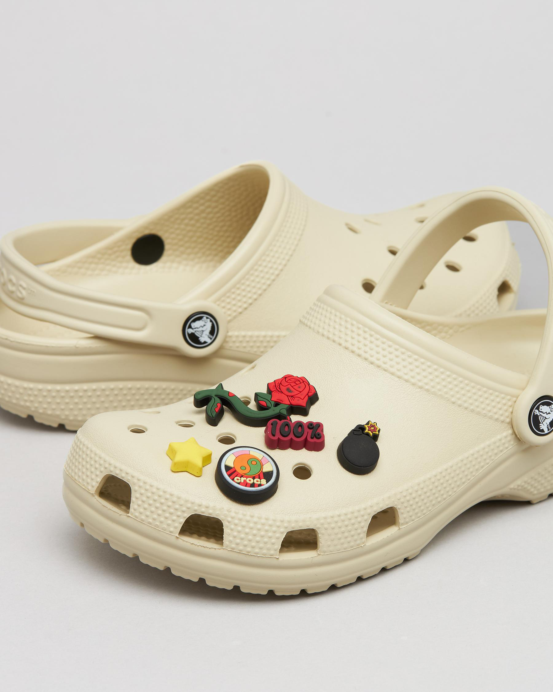 Crocs Pin Backer 3 Jibbitz 5 Pack In Multi FREE* Shipping & Easy