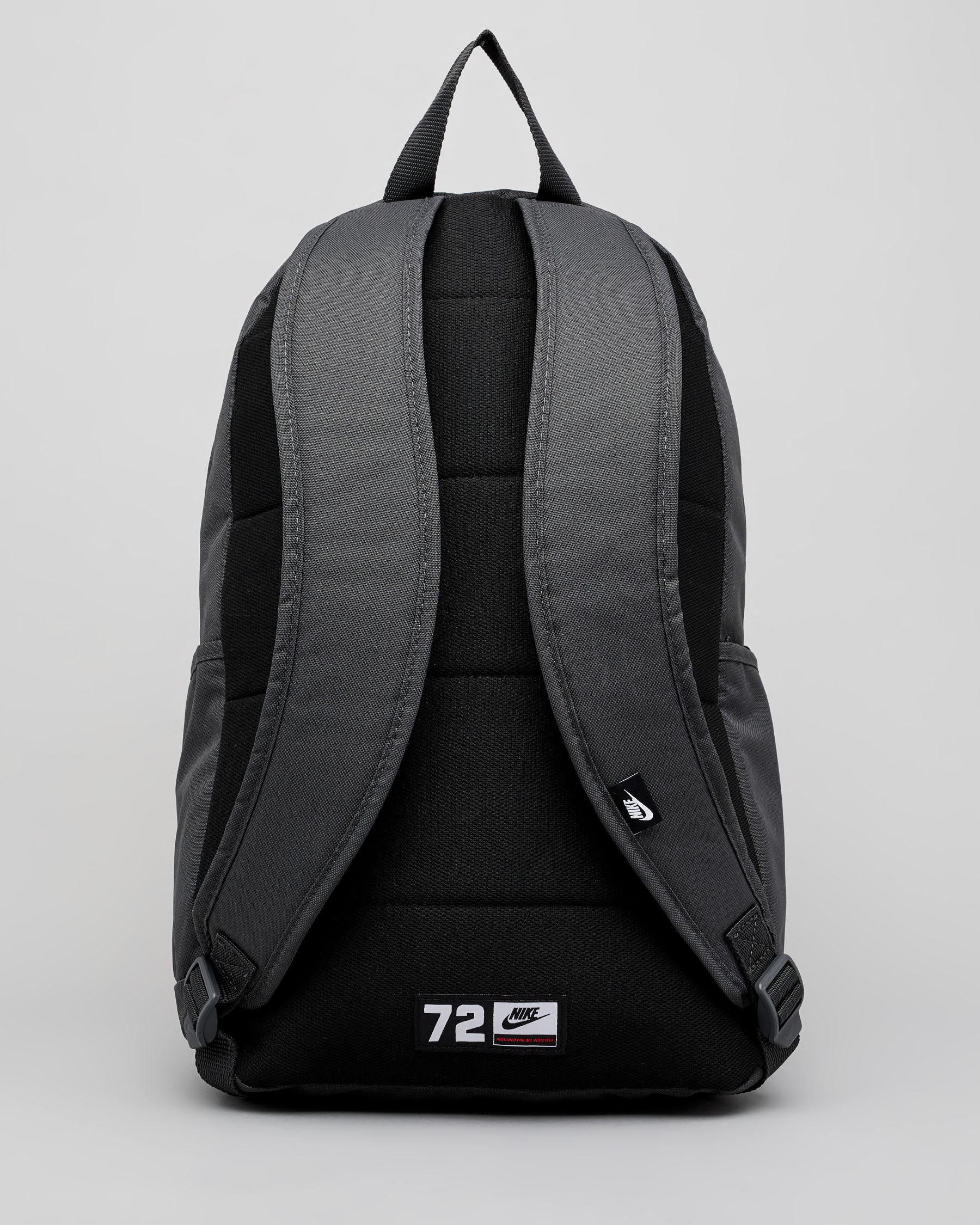 Nike Elemental Backpack In Dark Smoke Grey / Bright Mango FREE