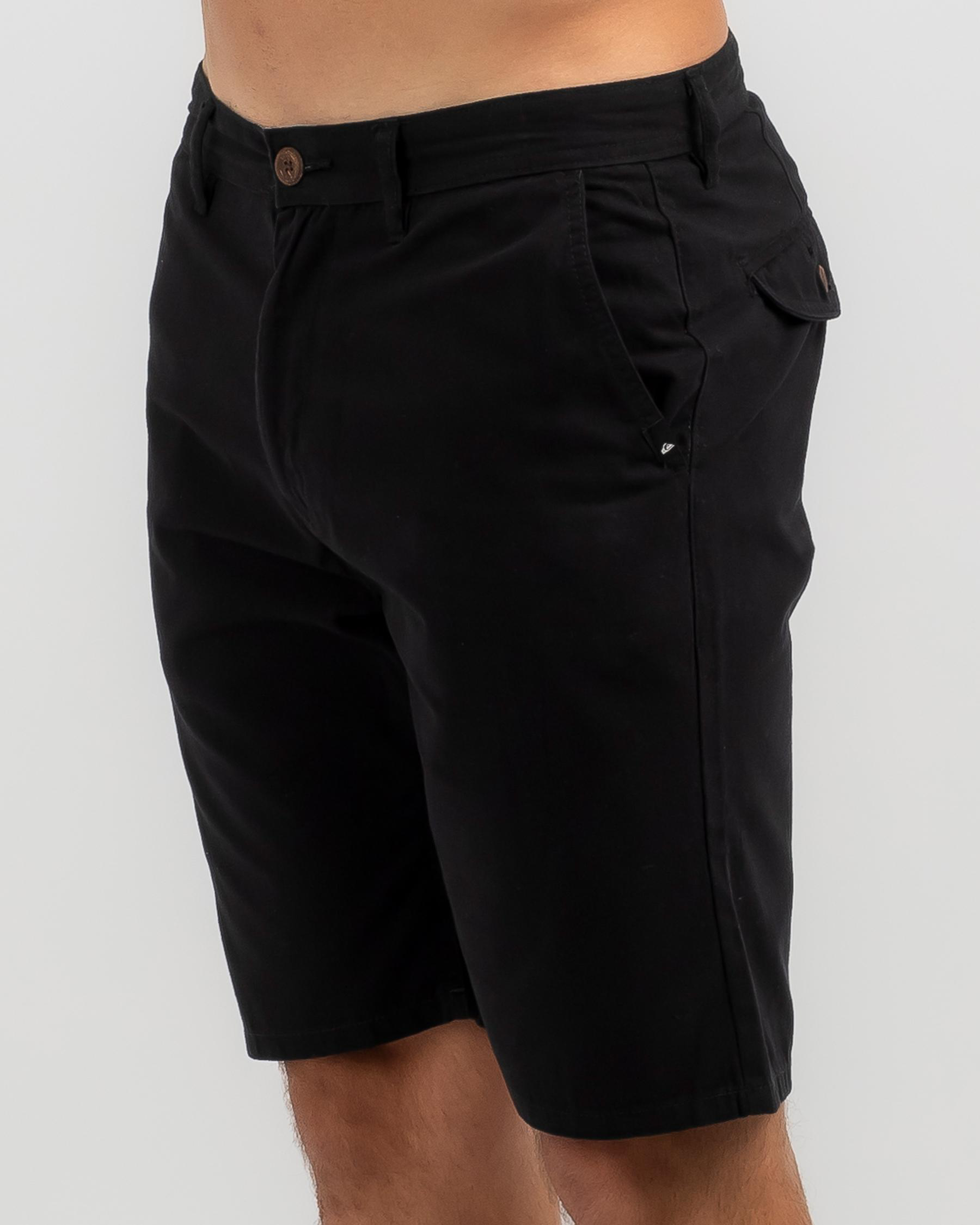 Shop Quiksilver Everyday Chino Light Shorts In Black Fast Shipping
