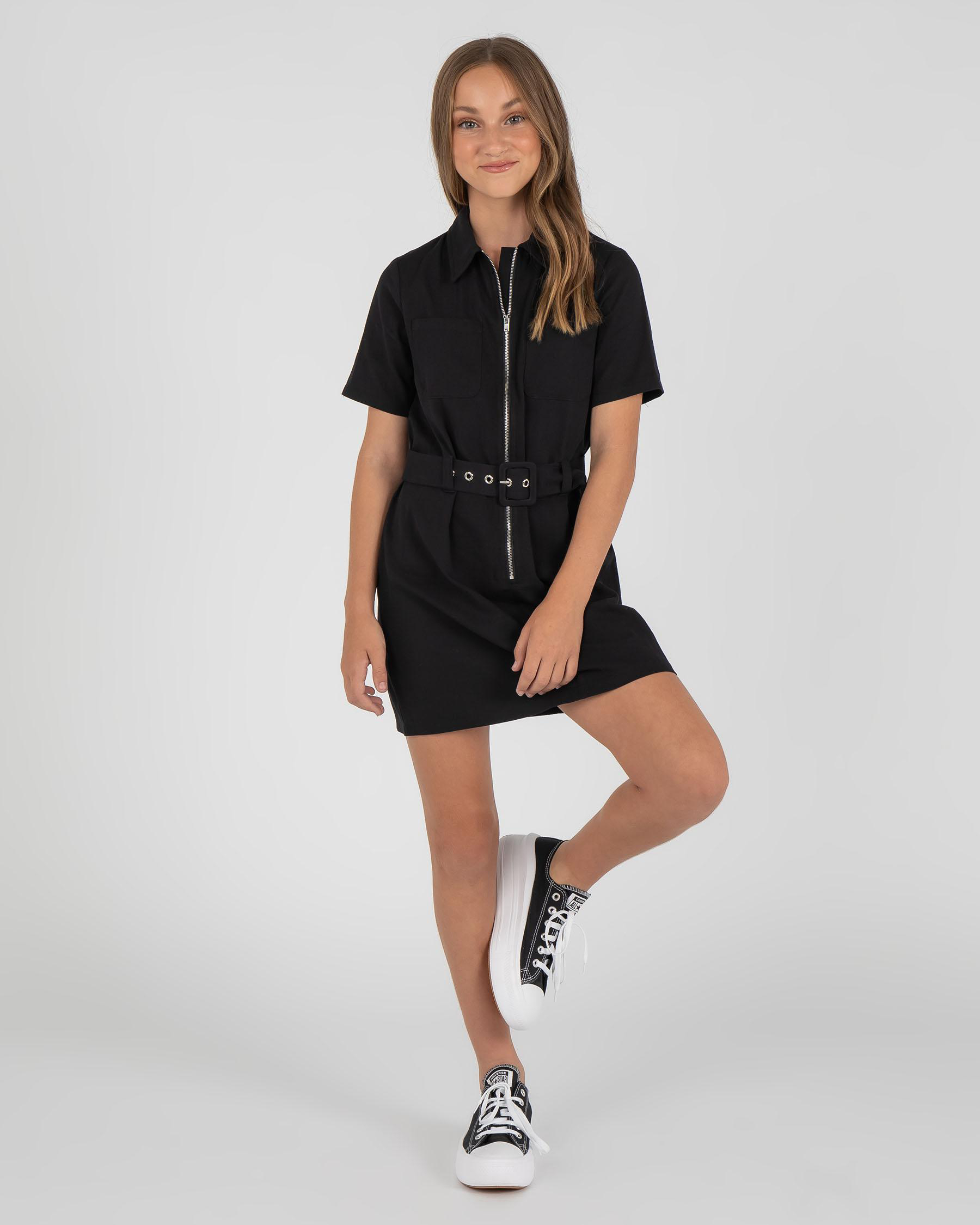 Shop Ava And Ever Girls' Bravo Dress In Black Fast Shipping & Easy Returns City Beach Australia