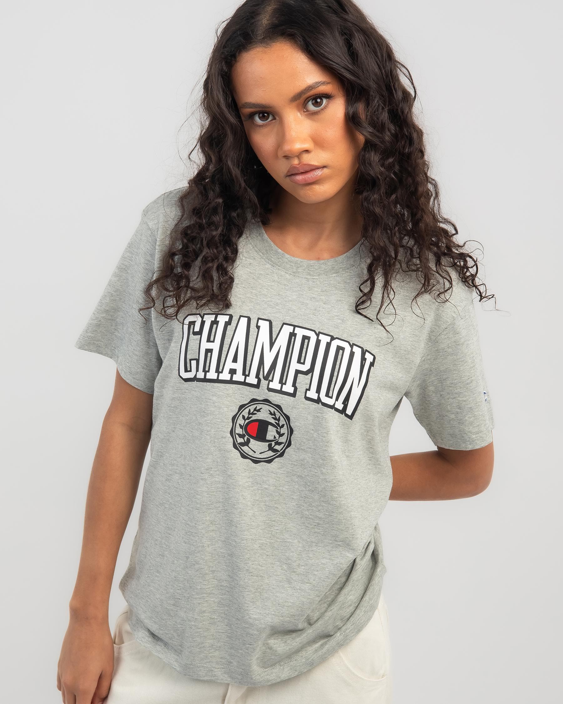 Champion Champion Graphic T-Shirt In Oxford Heather - Fast Shipping ...