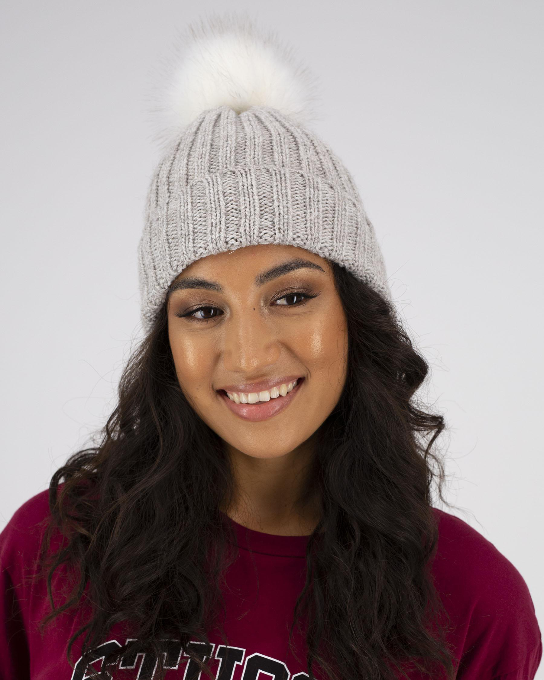 Shop Rusty Homeslice Beanie In Vintage Cream Fast Shipping & Easy
