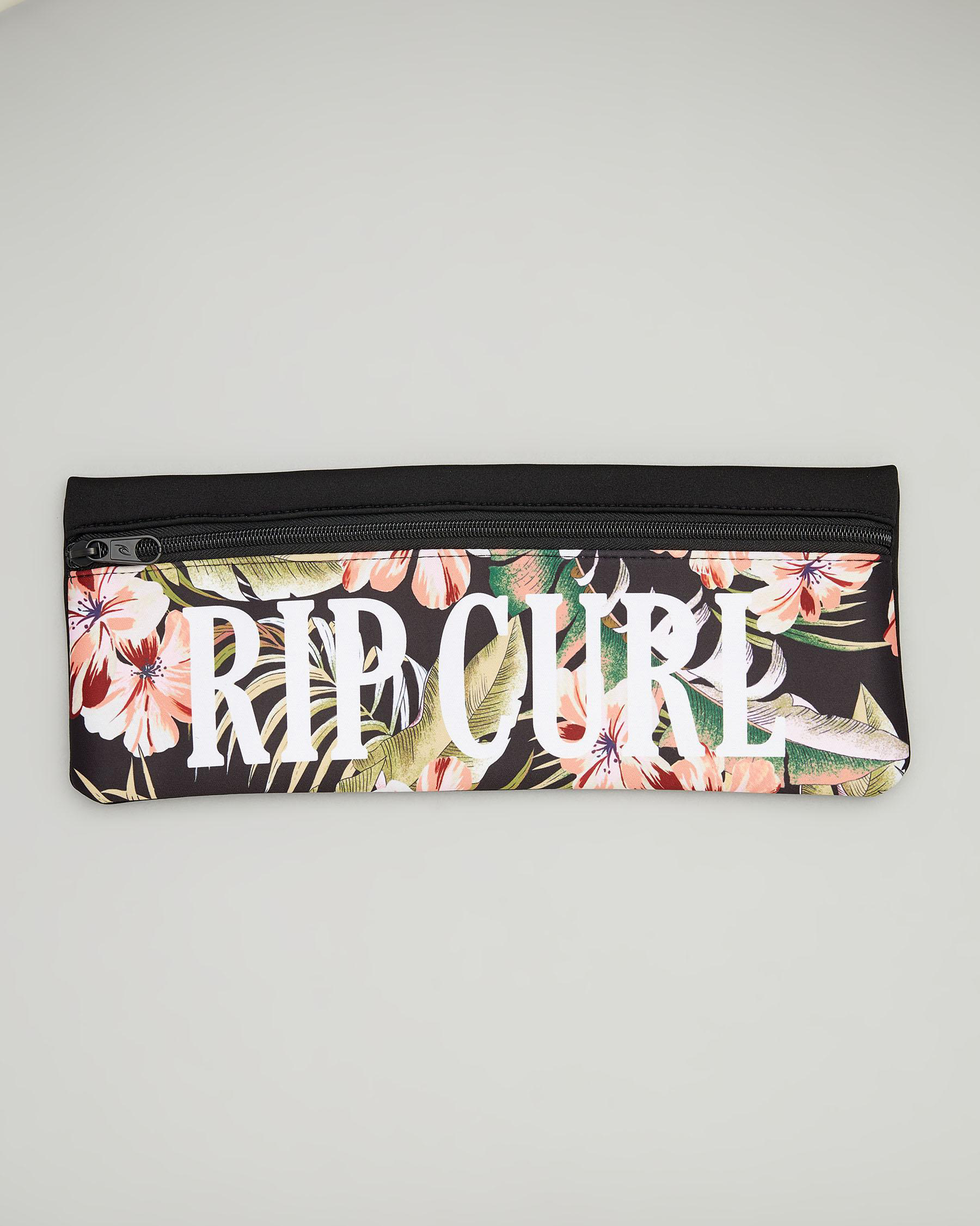 Shop Rip Curl Long Pencil Case In Black/peach Fast Shipping & Easy
