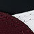 White/black/deep Bordeaux