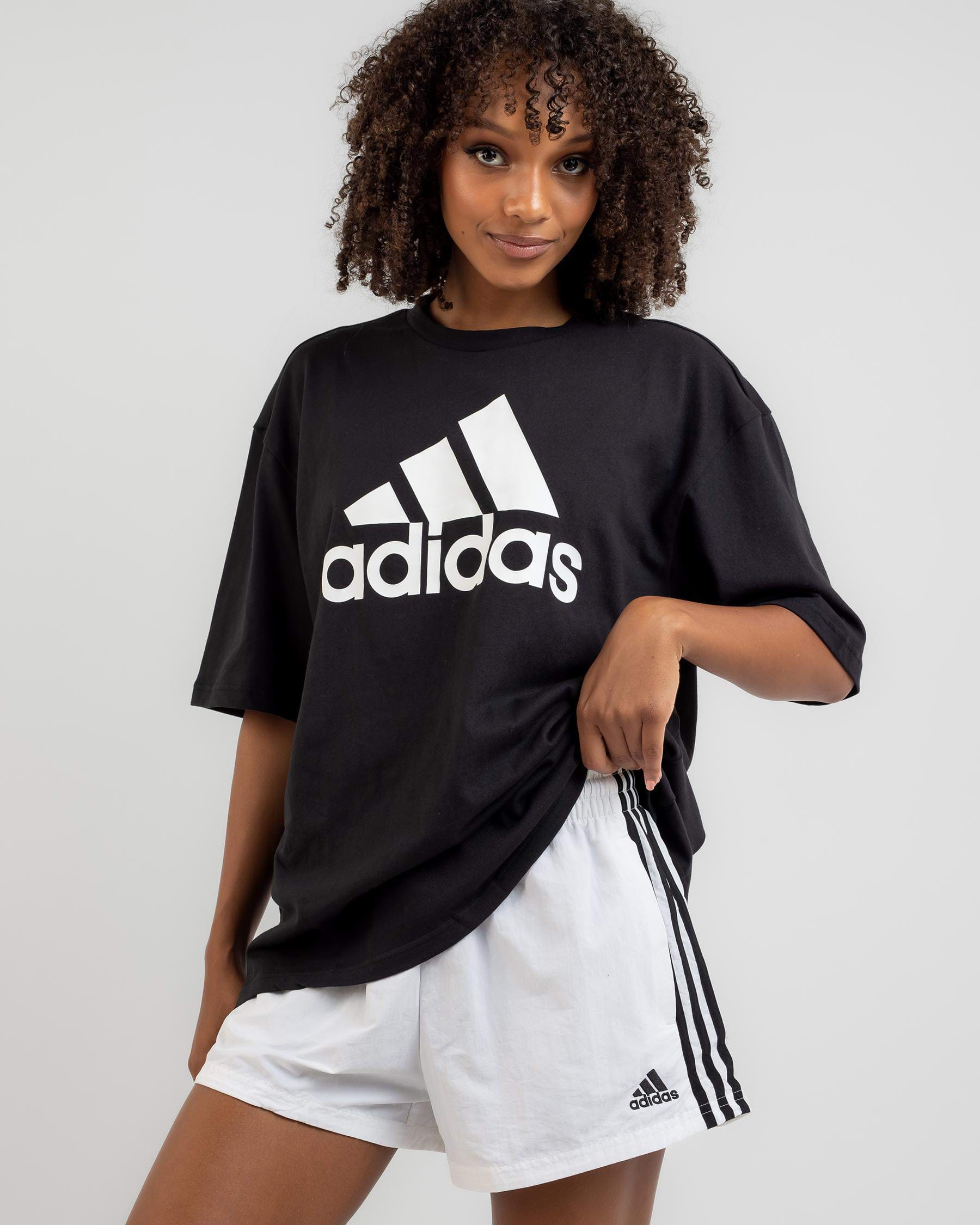 Adidas Big Logo BF T-Shirt In Black/white - Fast Shipping & Easy ...