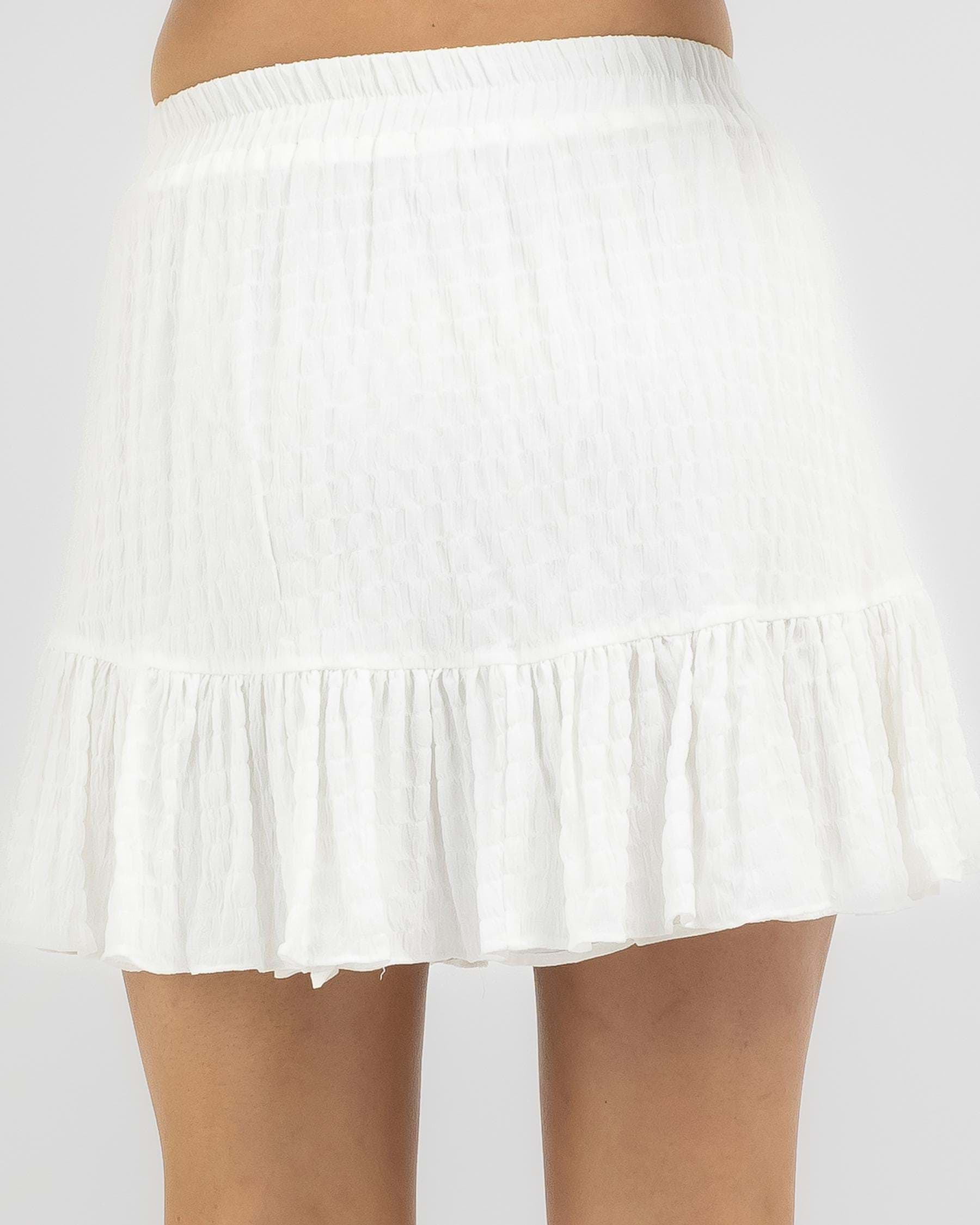 Shop Mooloola Maisy Skirt In White - Fast Shipping & Easy Returns ...