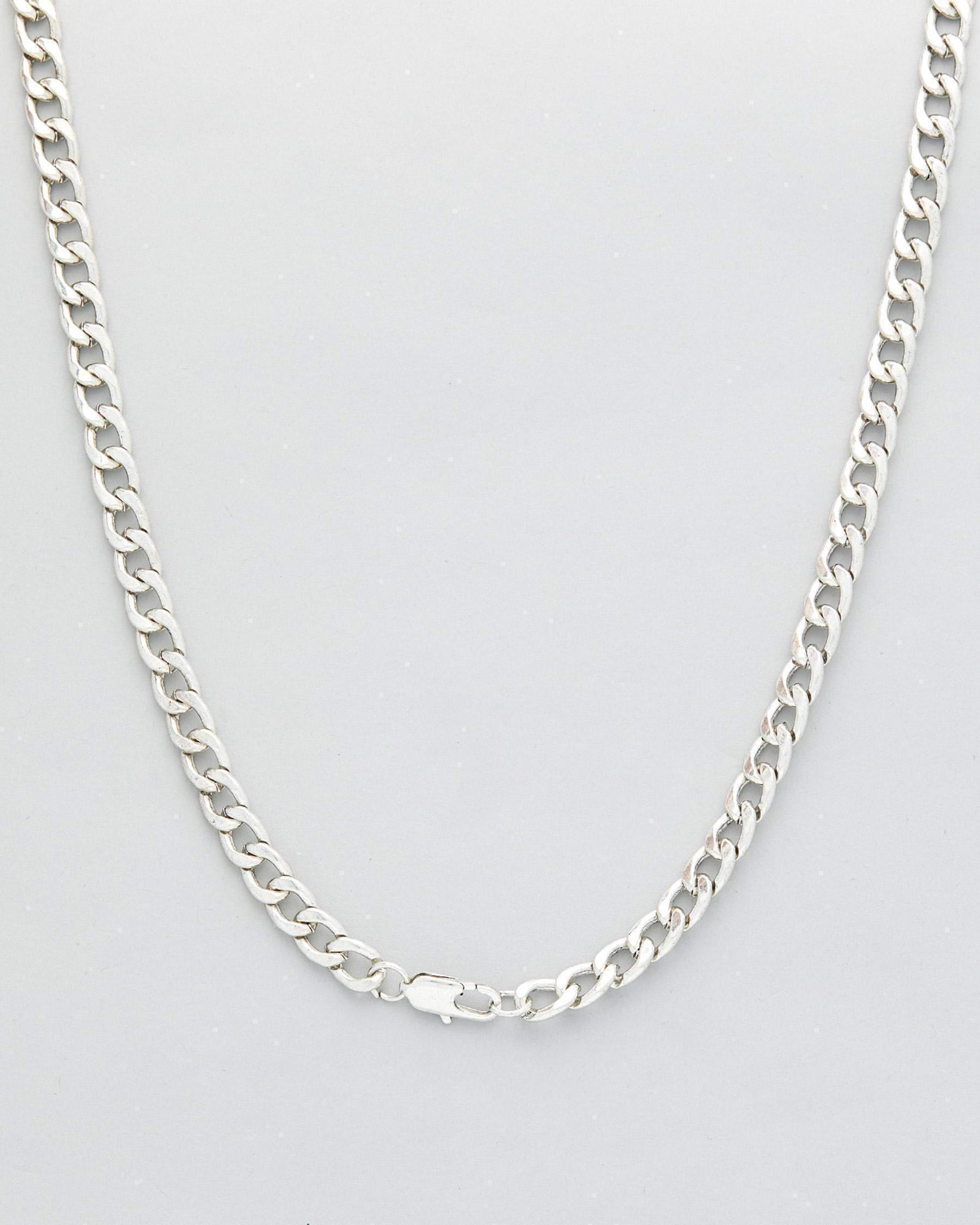 REPUBLIK Silver Chain Necklace In 